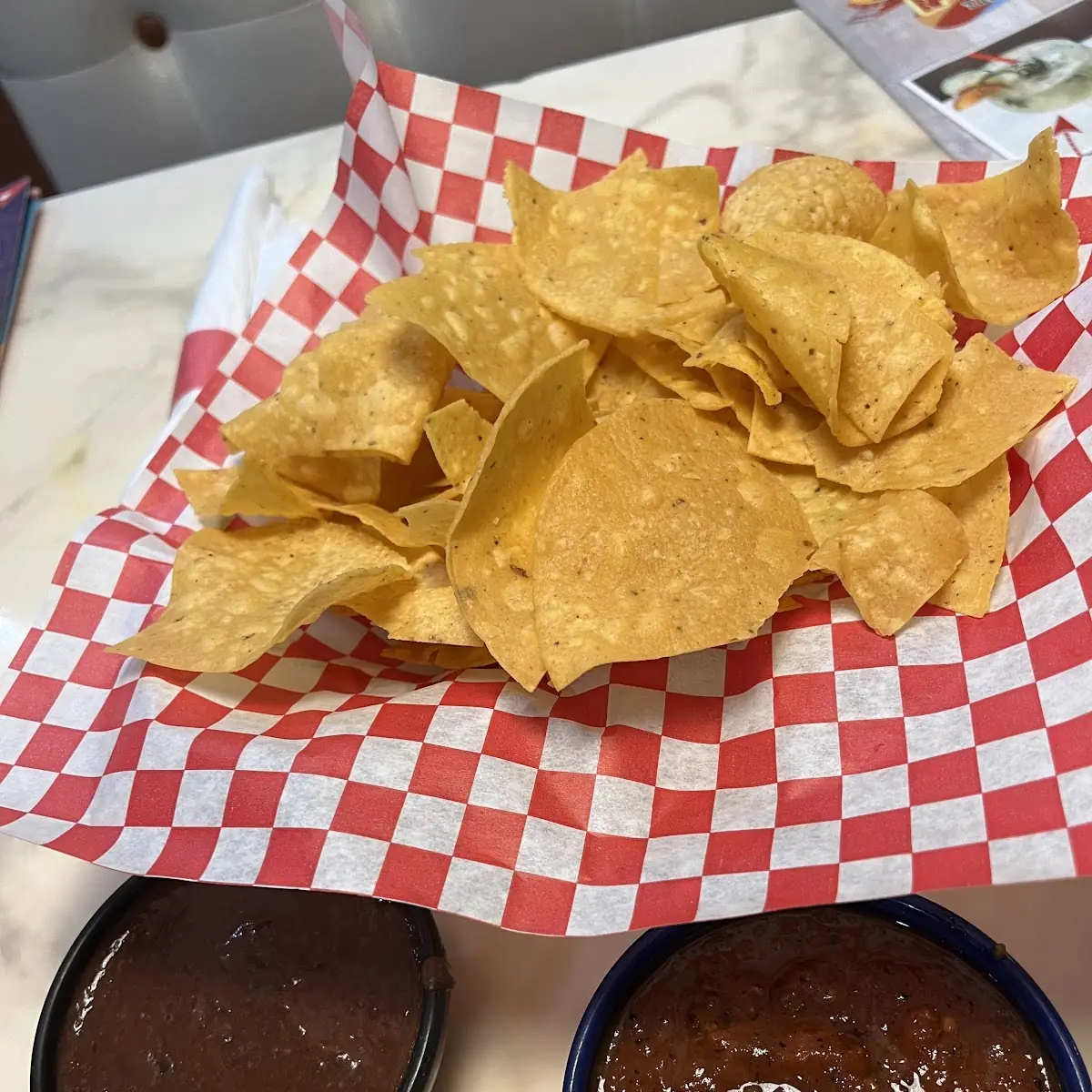 Chips Salsa Bean Dip