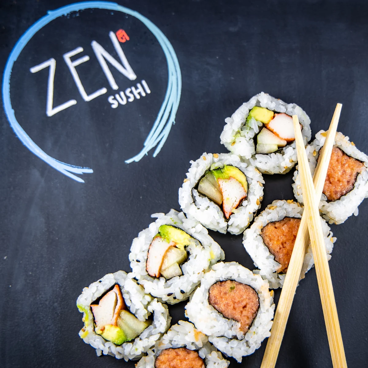 California Roll and Spicy Tuna