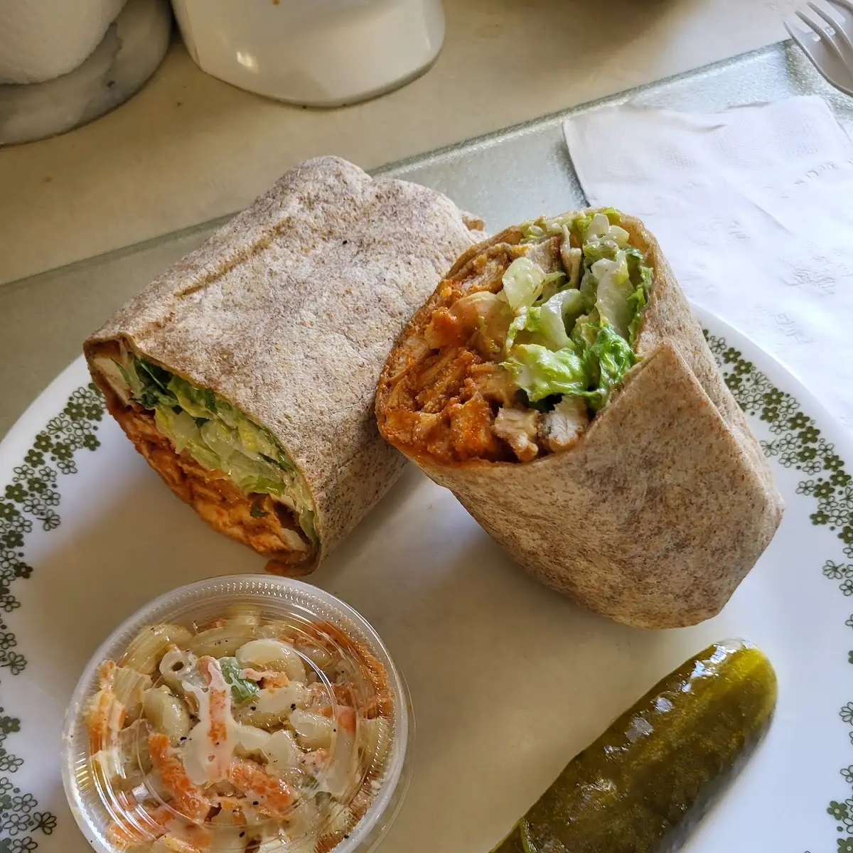The Meg Buffalo Chicken Caesar Wrap