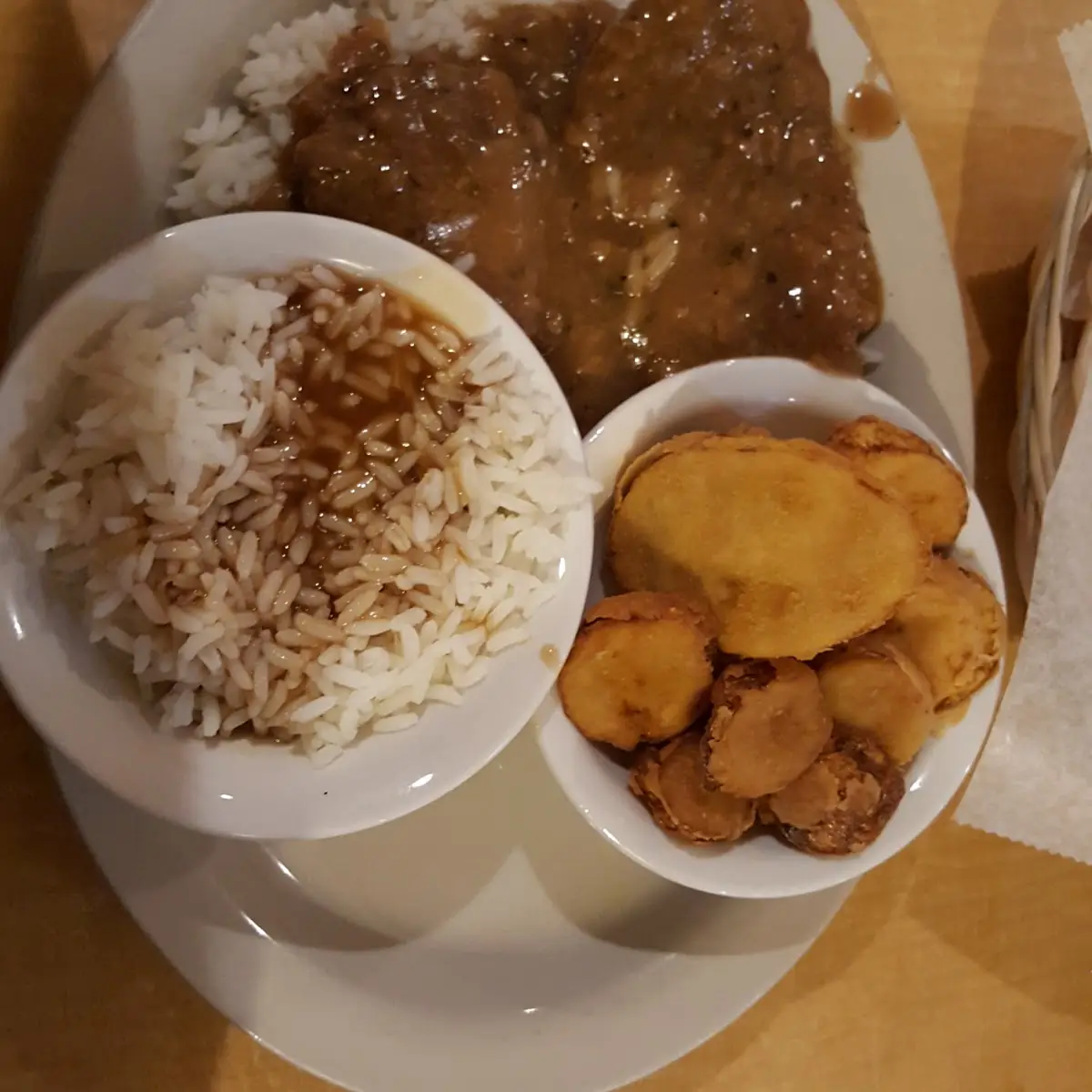 Country Fried Steak with Fried Squash