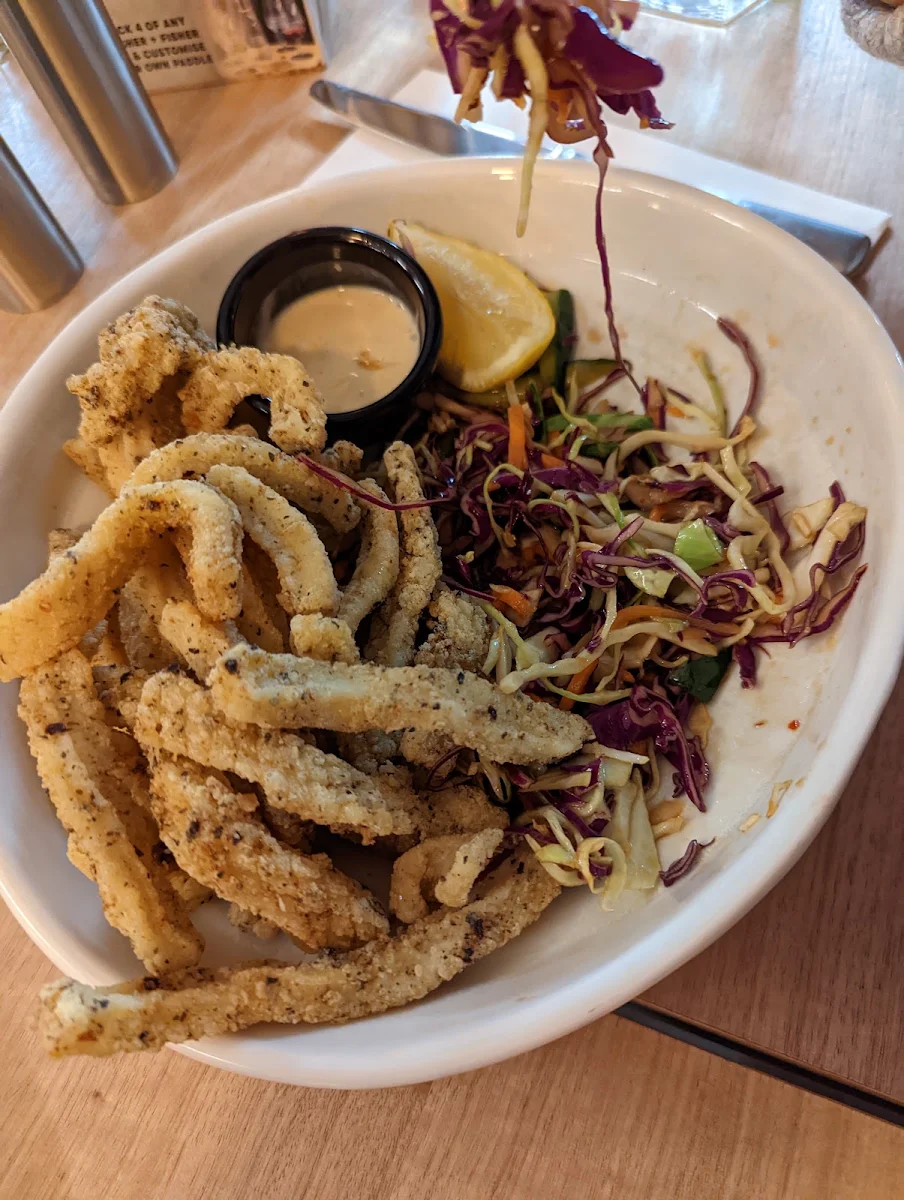 Lemon & Pepper Calamari, Urban Alley Brewery Knox