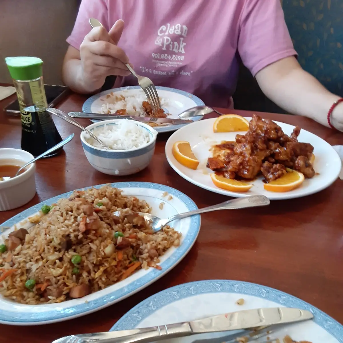 Orange Chicken with White Rice