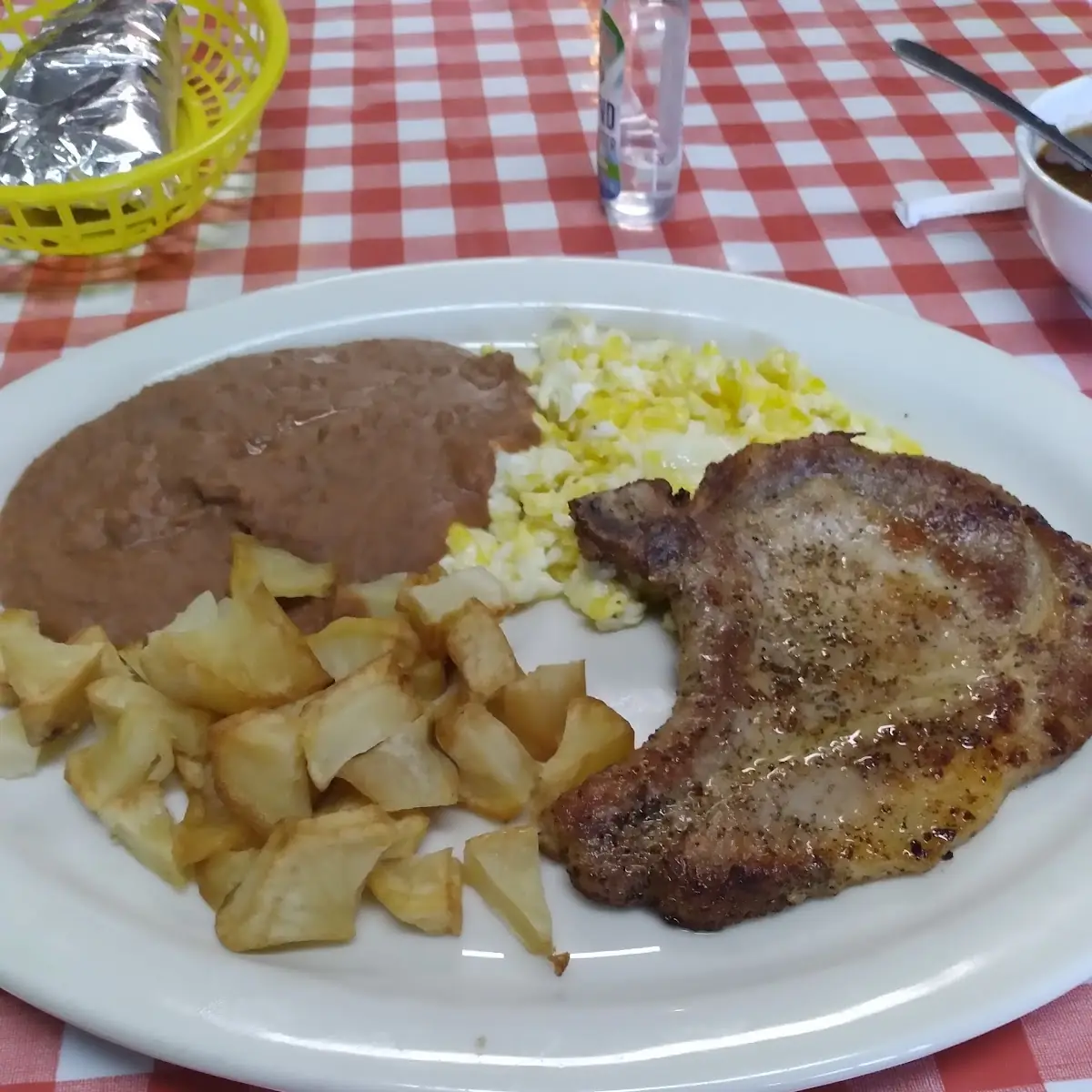 Pork Chop Breakfast Plate