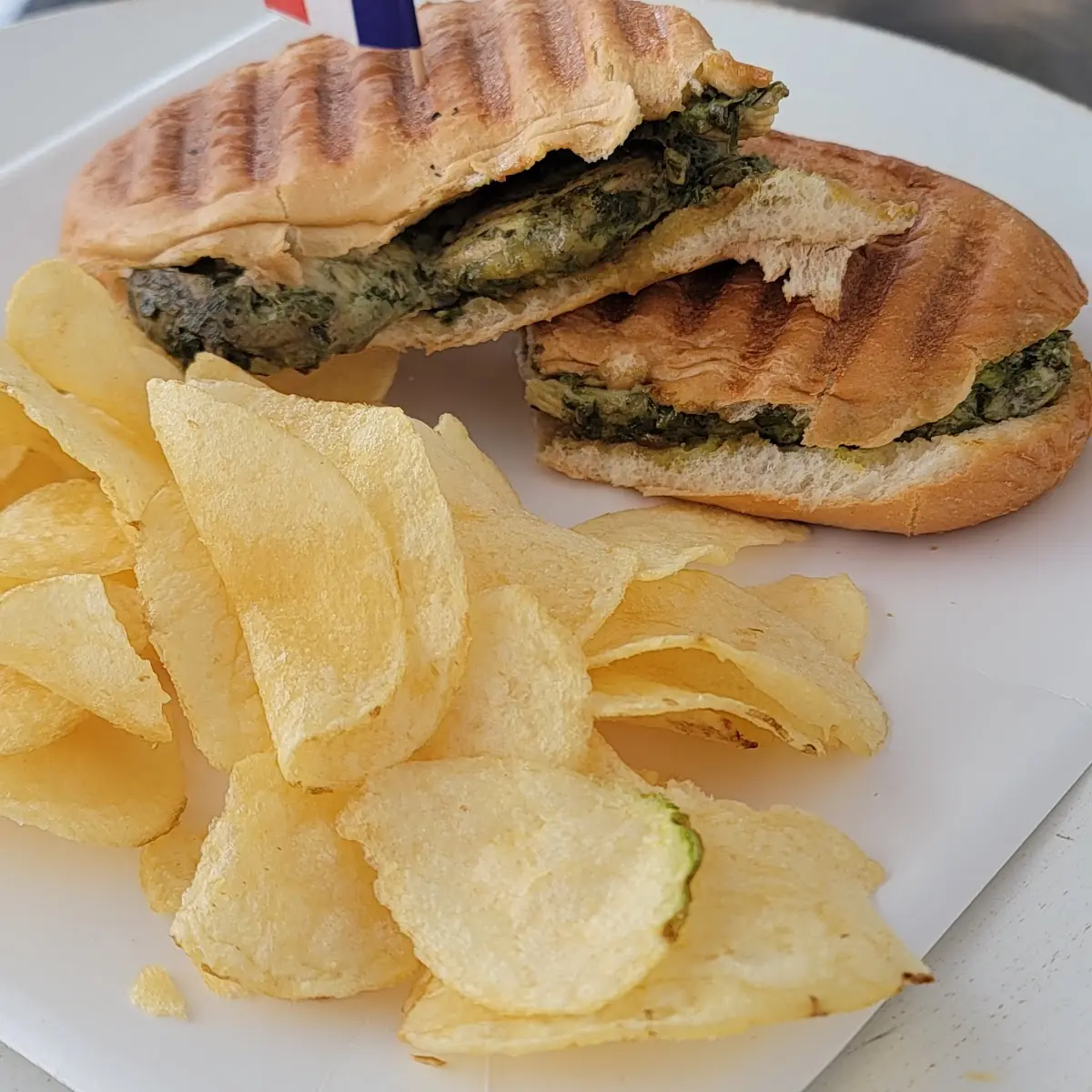Pesto Grilled Chicken Panini