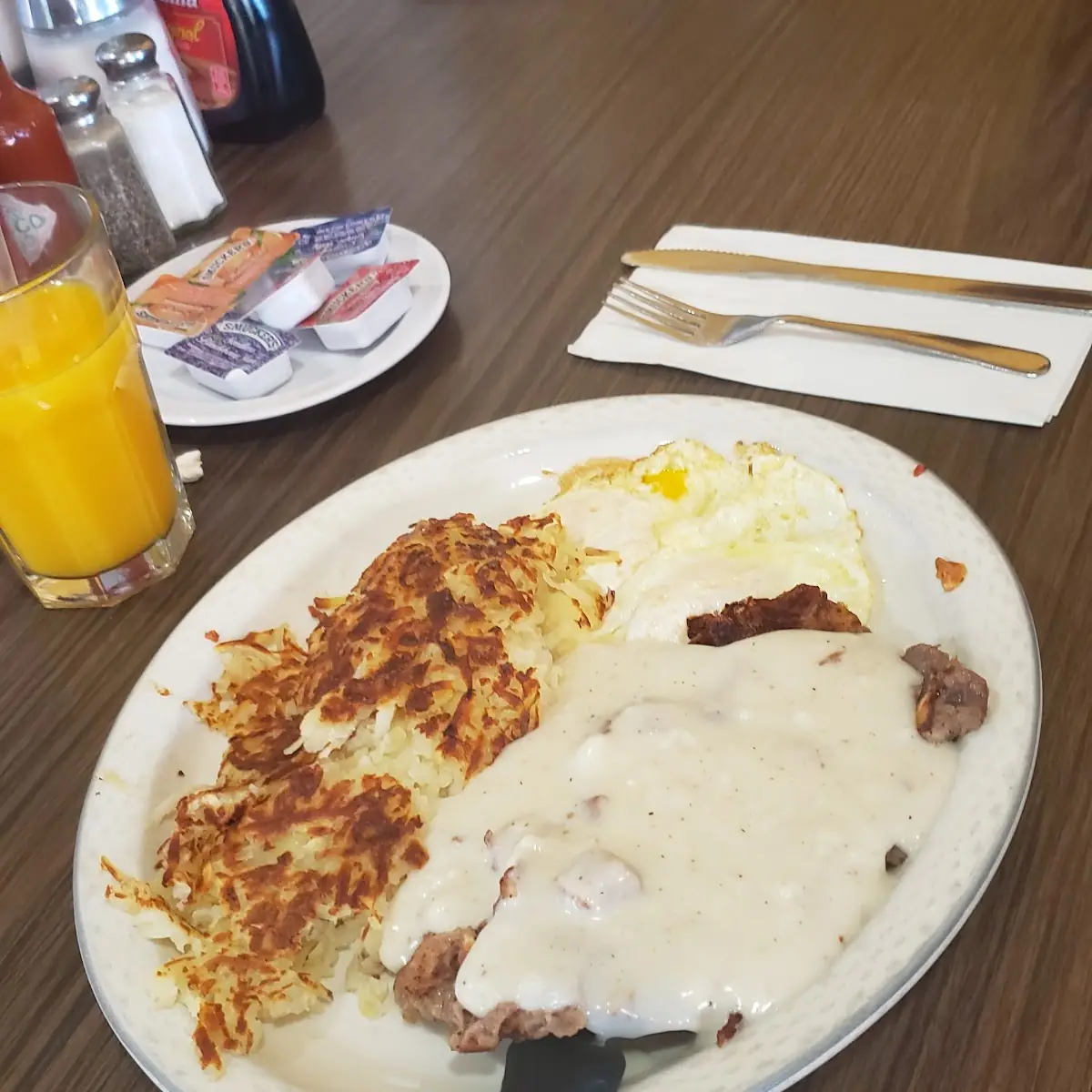 Chicken Fried Steak and Eggs