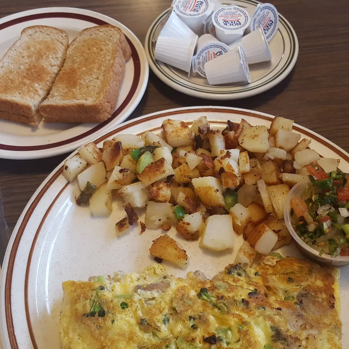 Veggie Omelette with Potatoes