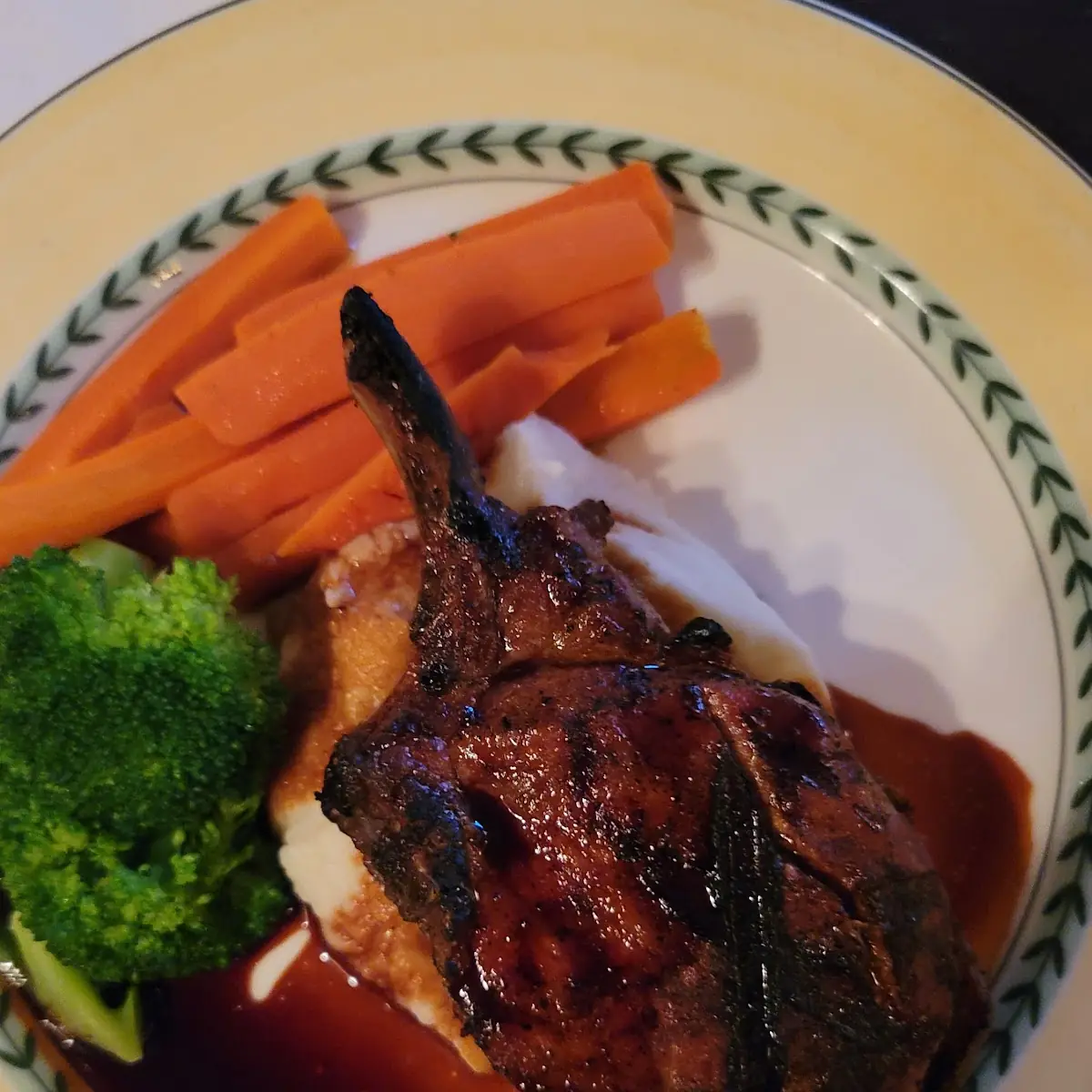 Pork Chop with Mashed Potatoes