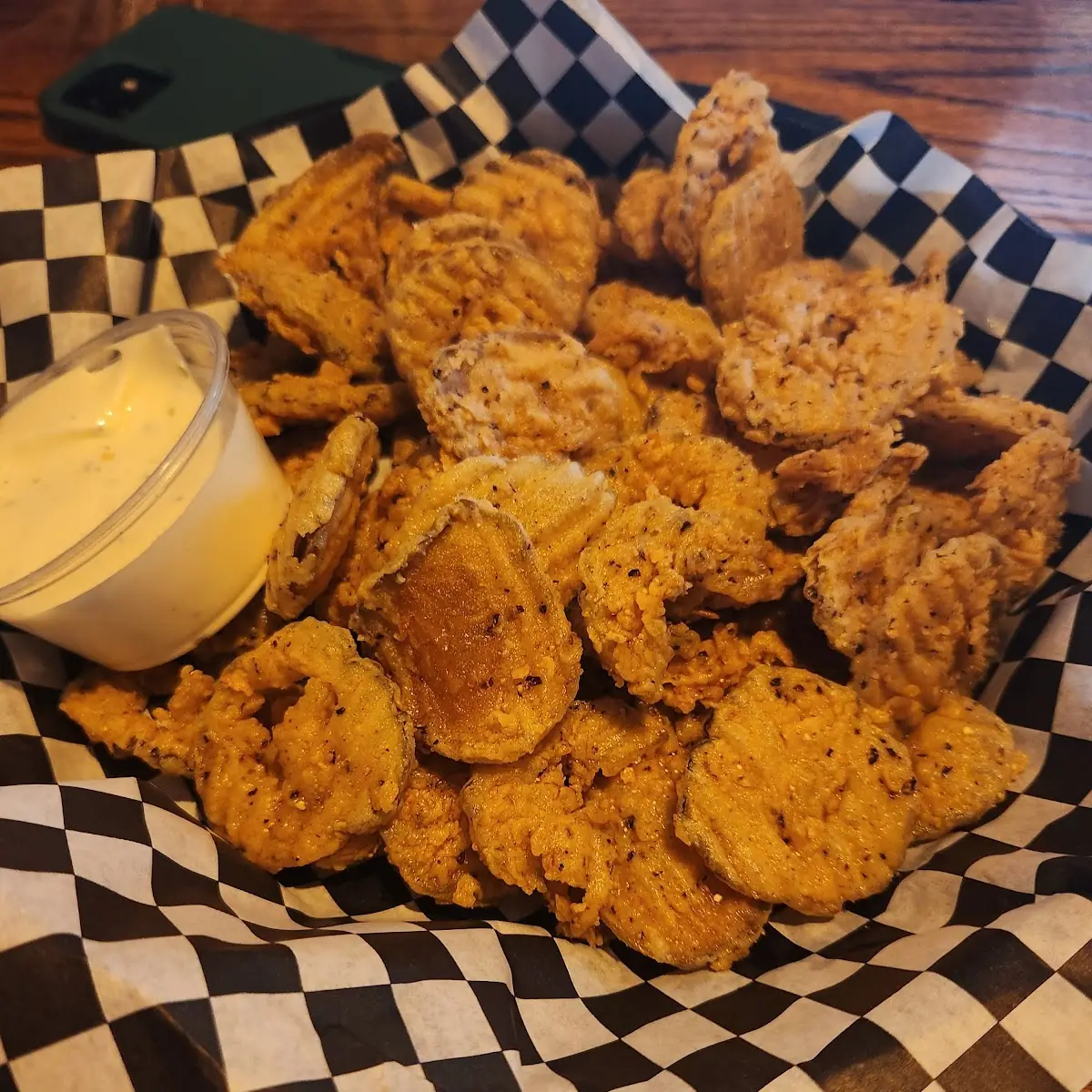 Fried Pickles and Creamy Dipping Sauce