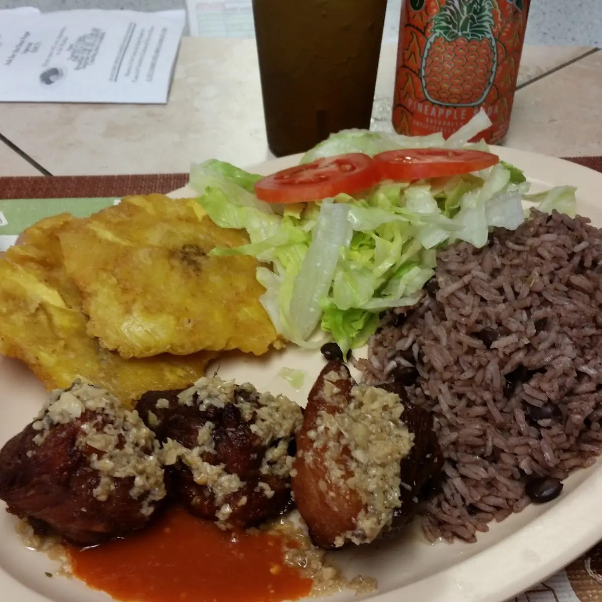 Salty Fried Plantains Tostones