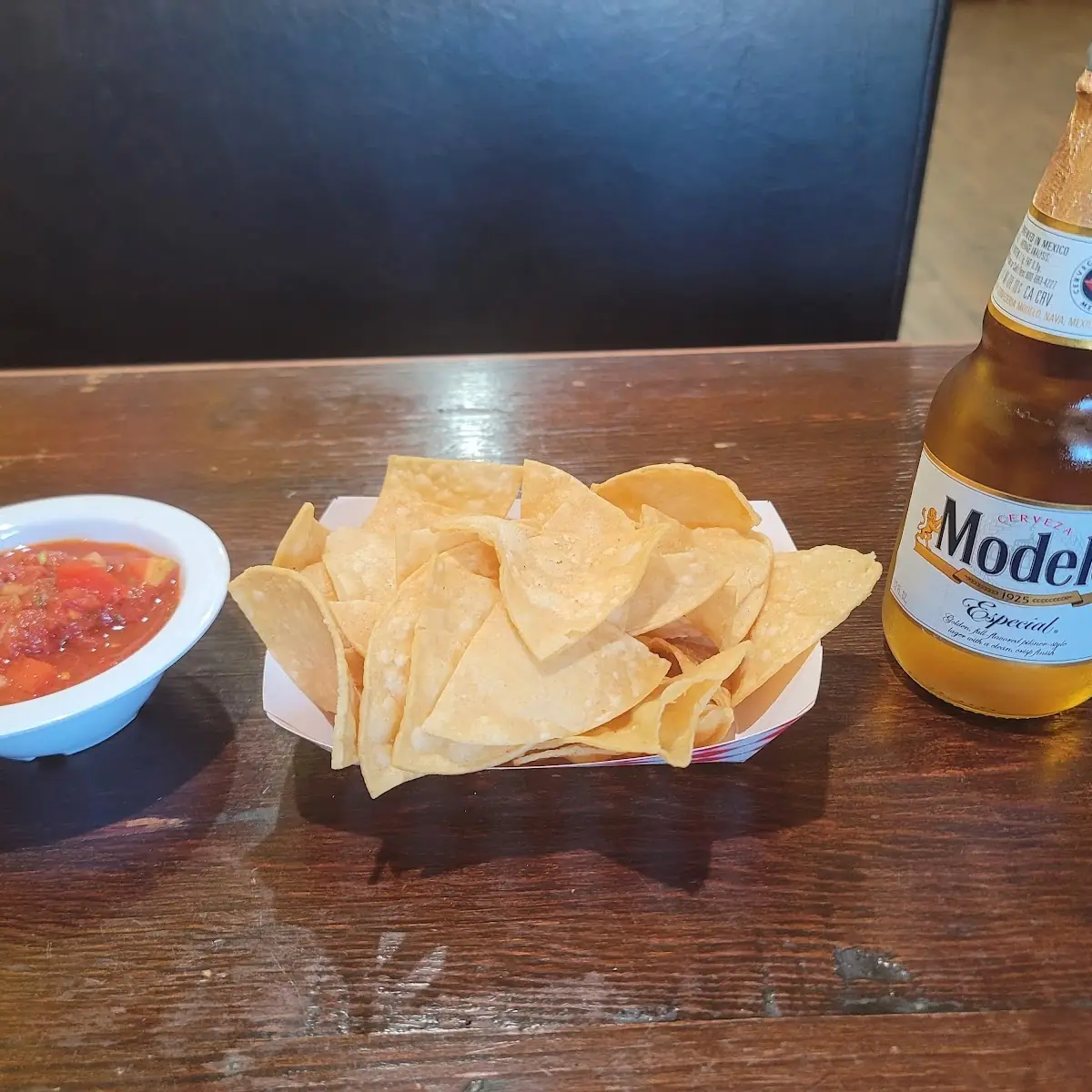 Modelo Beer Chips and Salsa