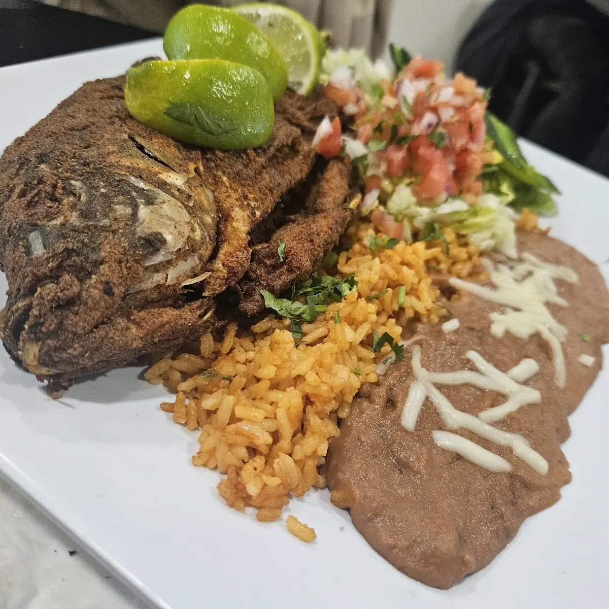 Fried Mojarra Plate