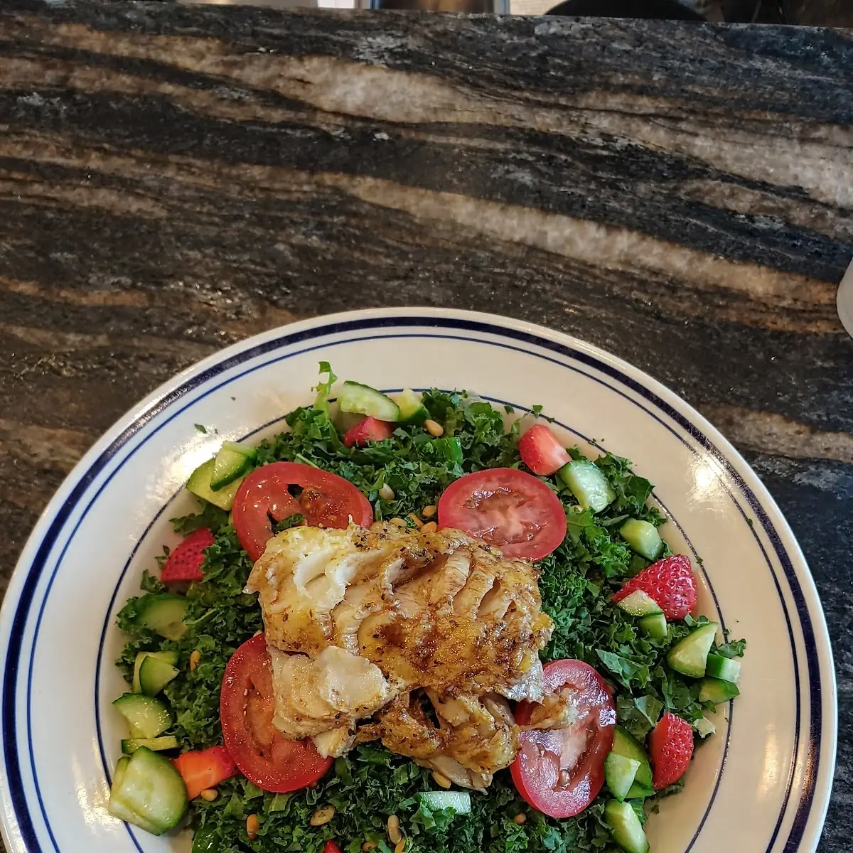 Mali Kale Salad with Chicken