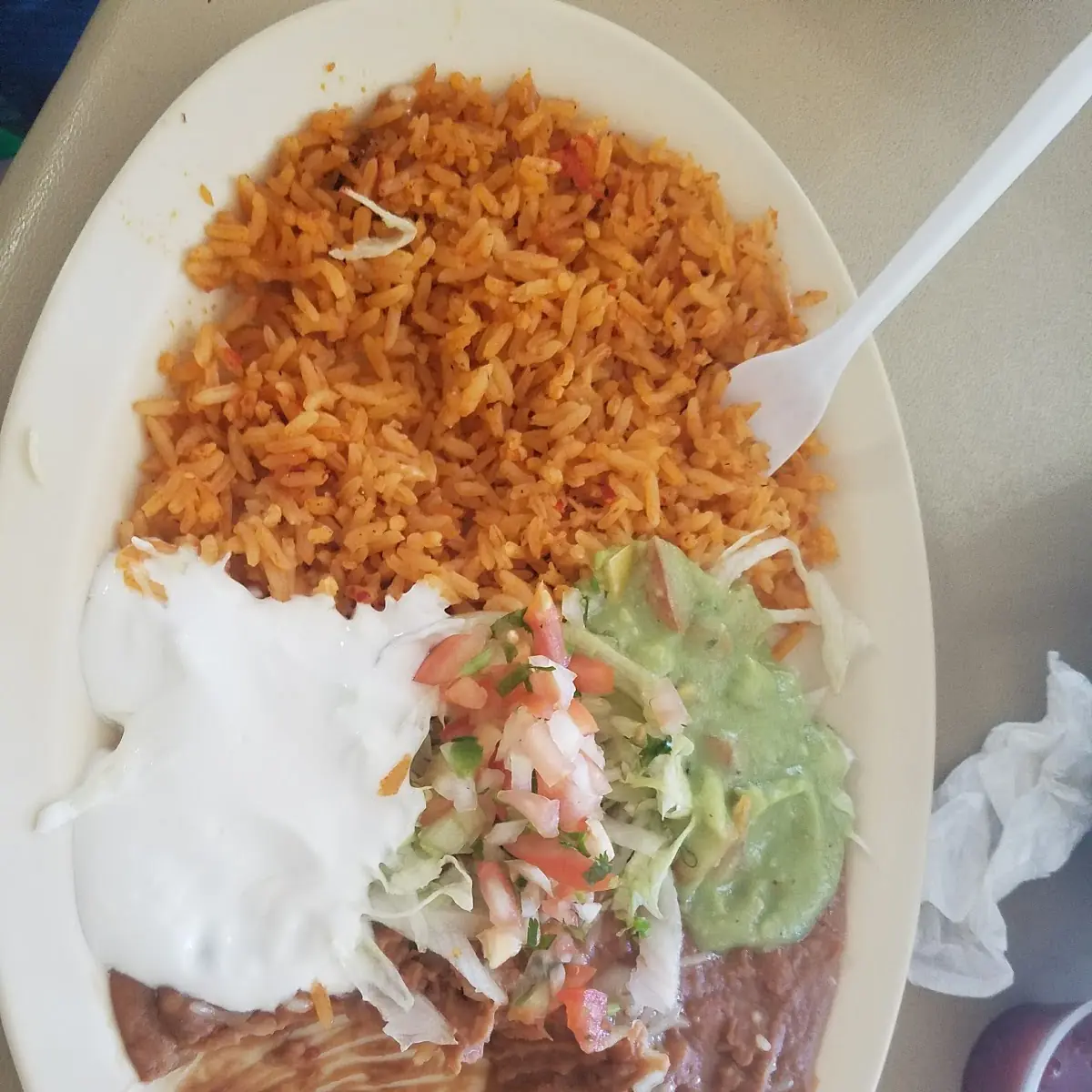 Chicken Enchilada Plate