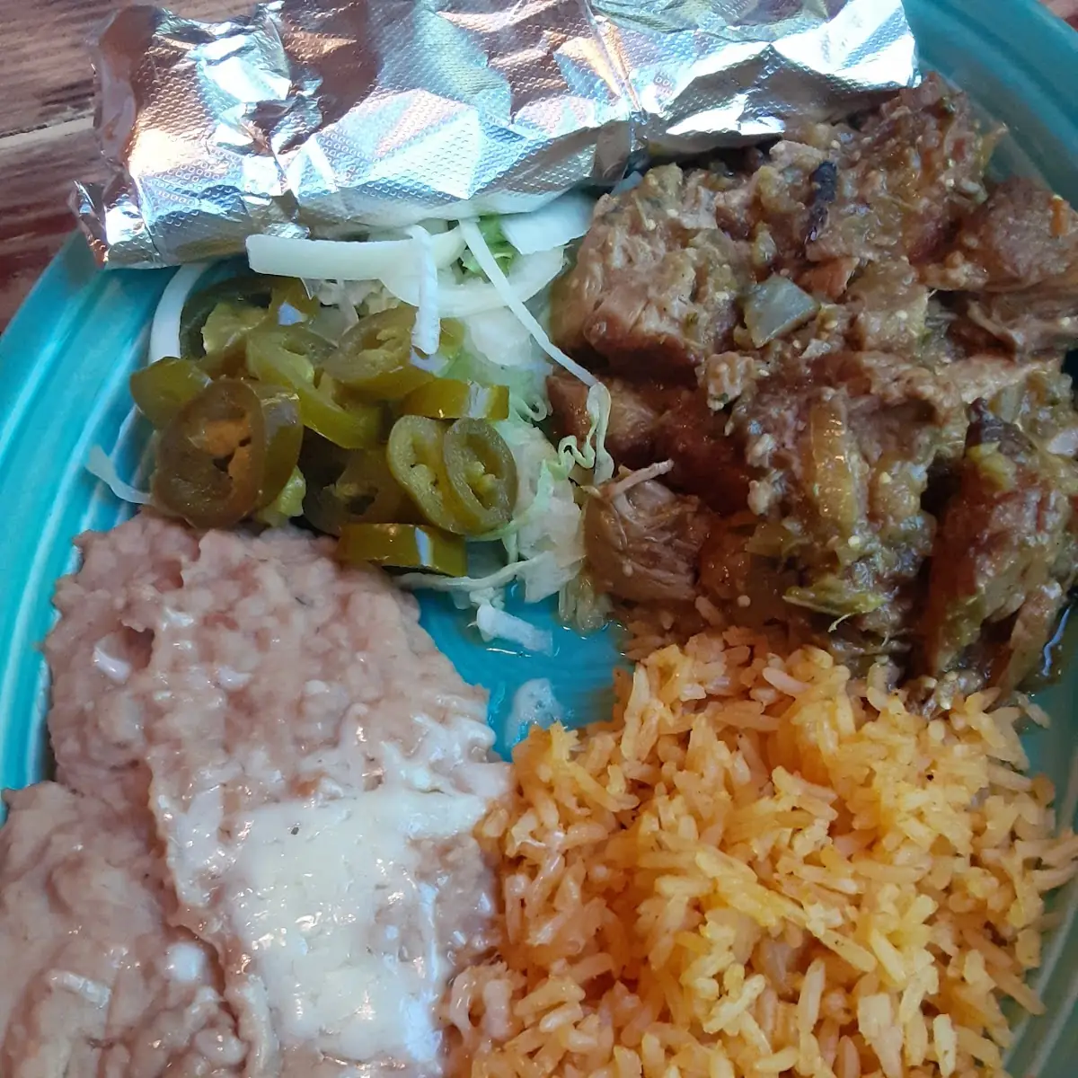 Salsa Verde Carnitas Plate