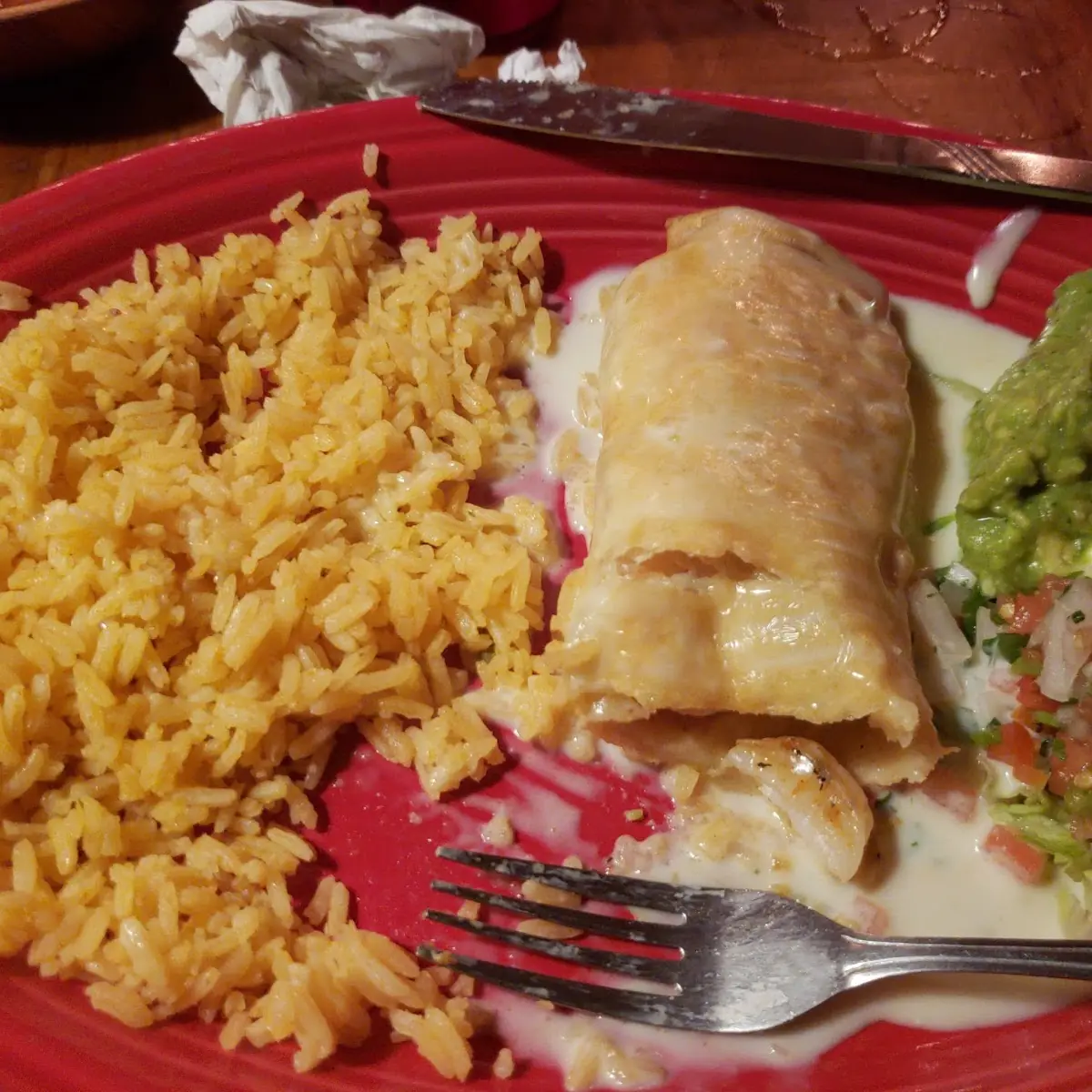 Shrimp Chimichanga