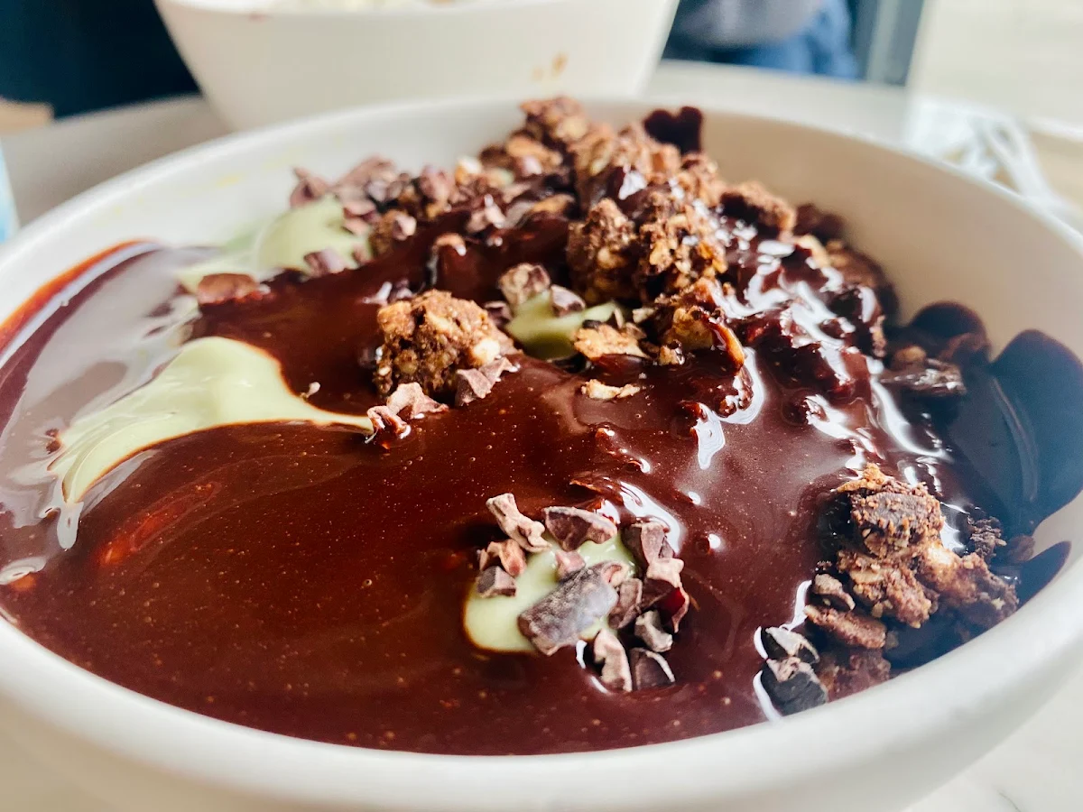 Warm Protein N'Oatmeal Chocolate Hazelnut Topping