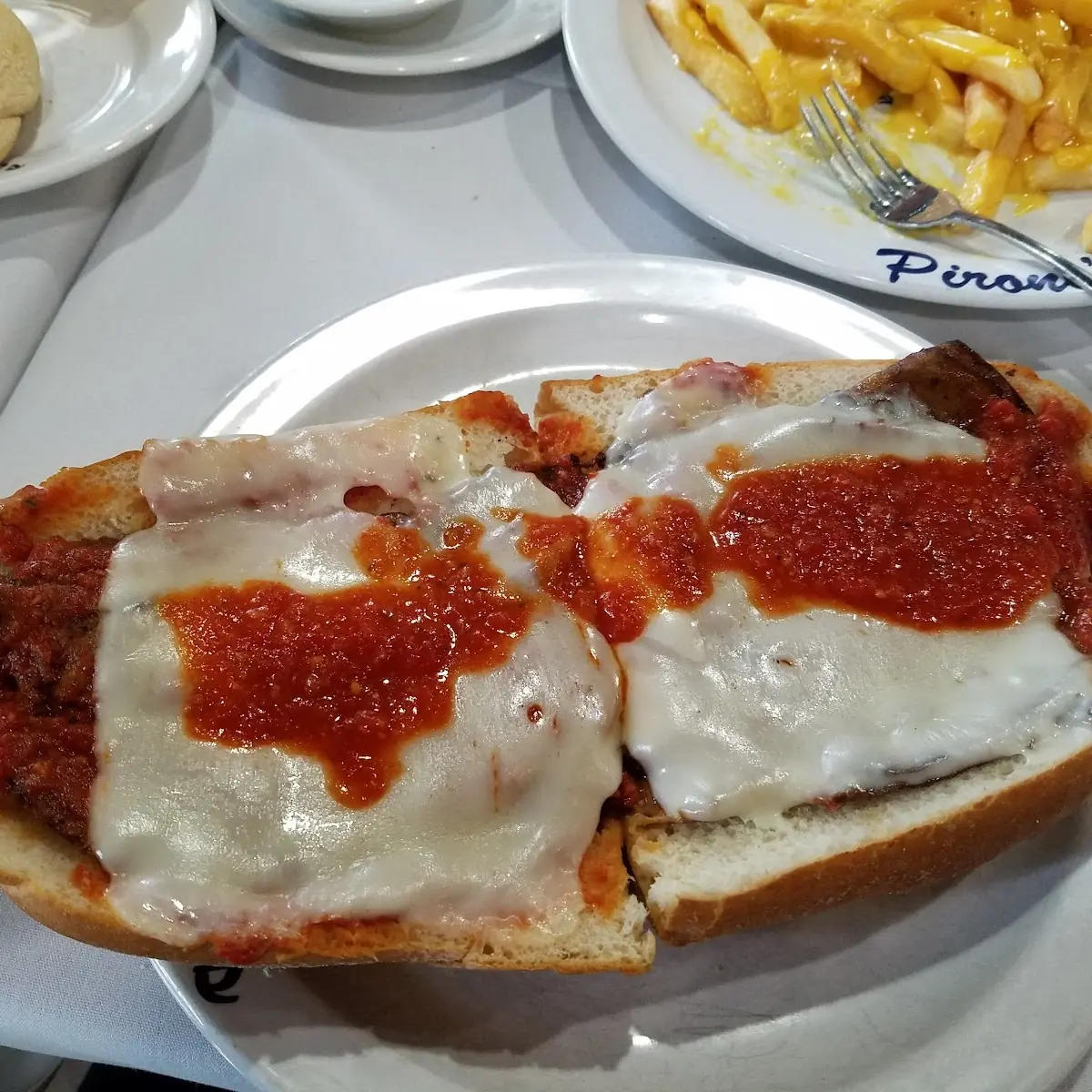 Eggplant Parmigiana Sandwich