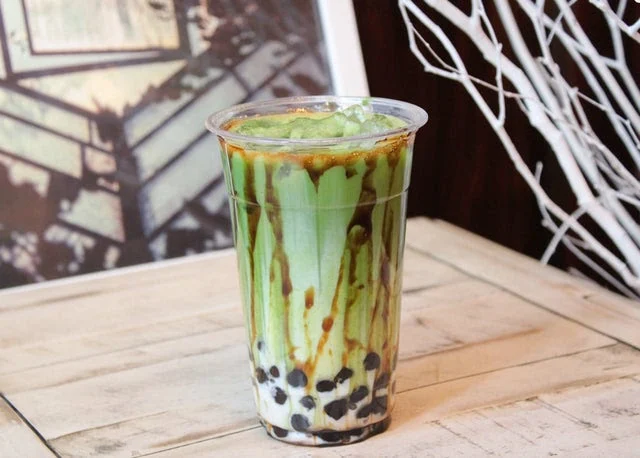 Strawberry Matcha Bubble Tea