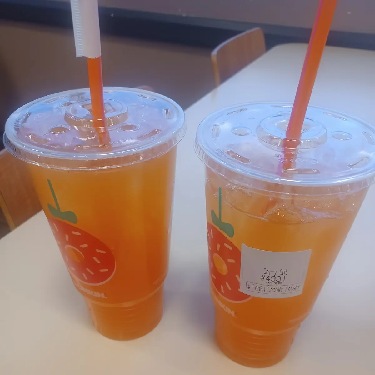lg Peach Pashion Refreshers w Green Tea