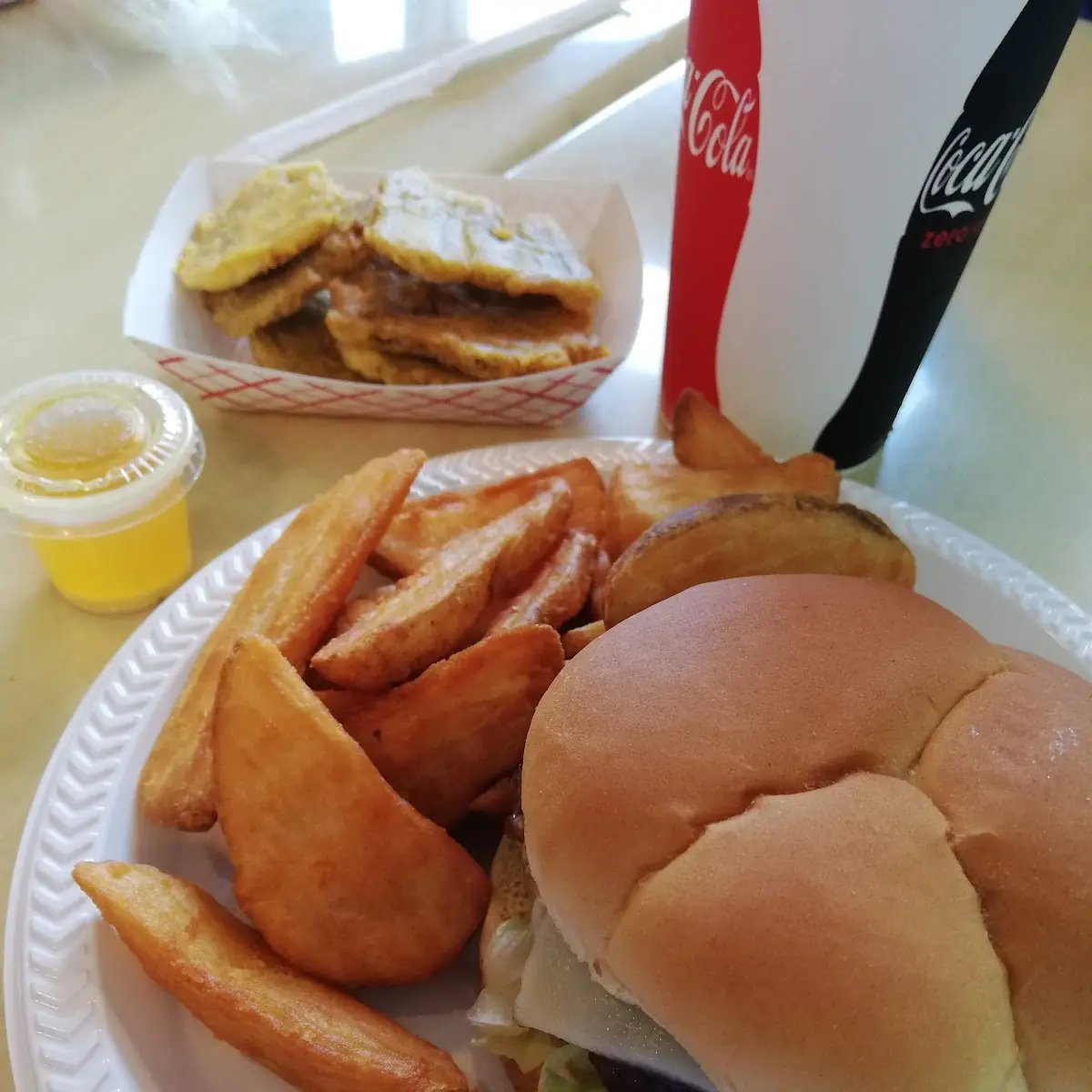 Hamburger and Fries