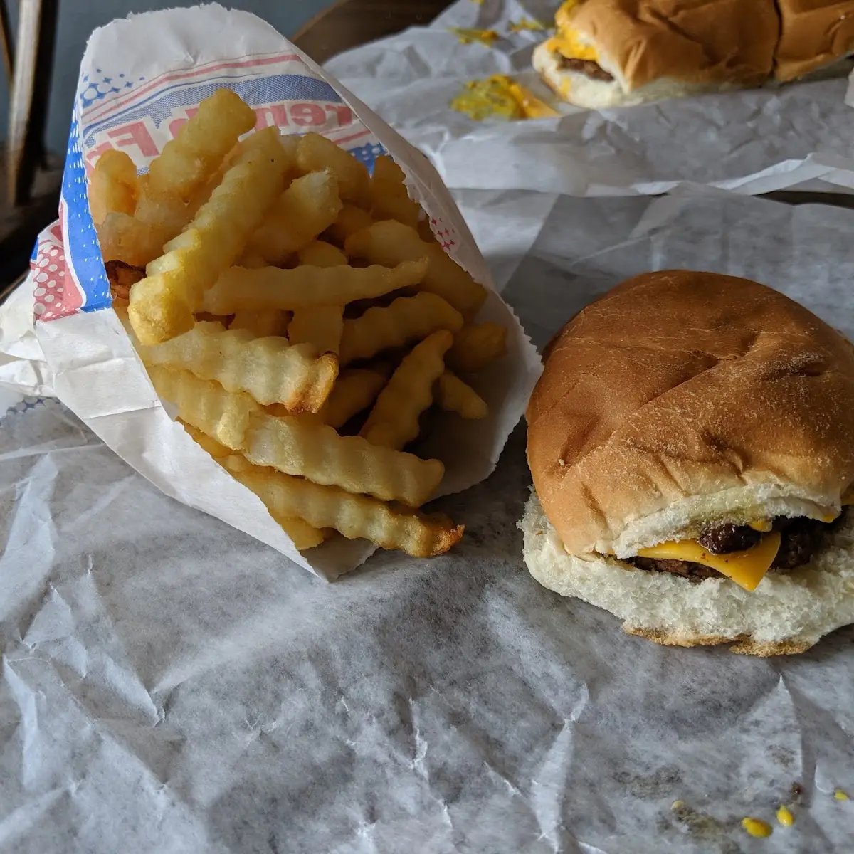 Double Cheeseburger and Fries