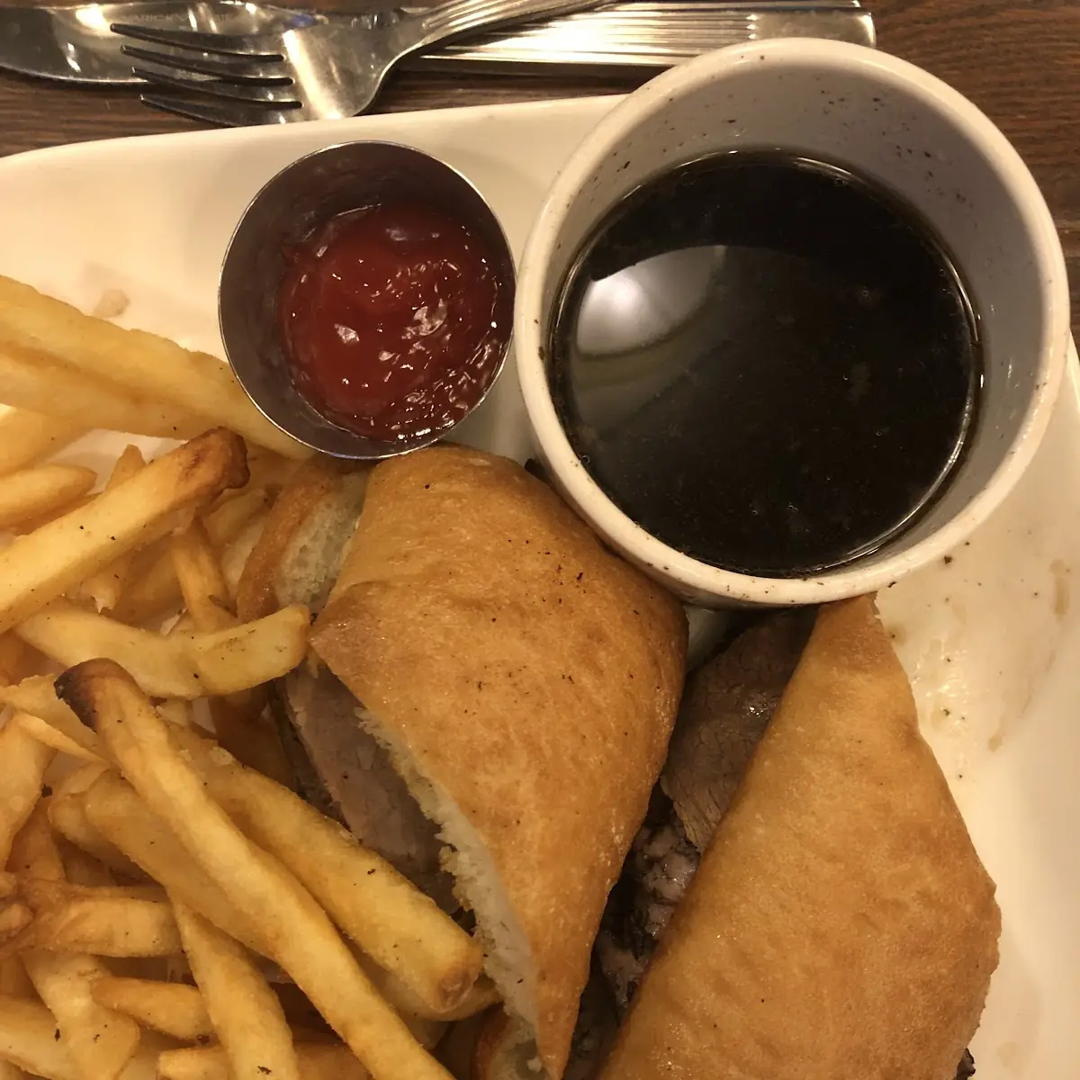 Roast Beef French Dip Sandwich