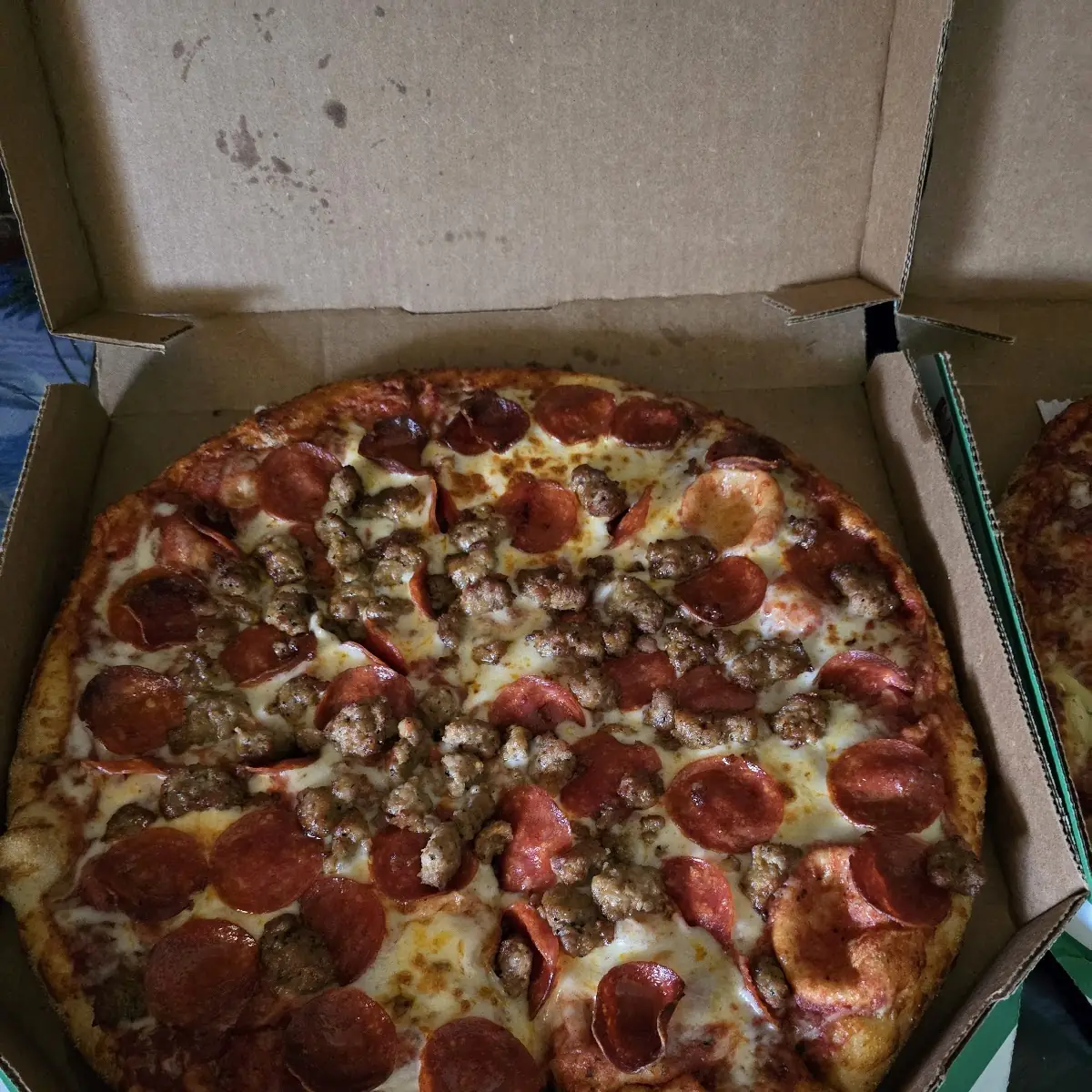 Pepperoni and Meat Lovers Pizza