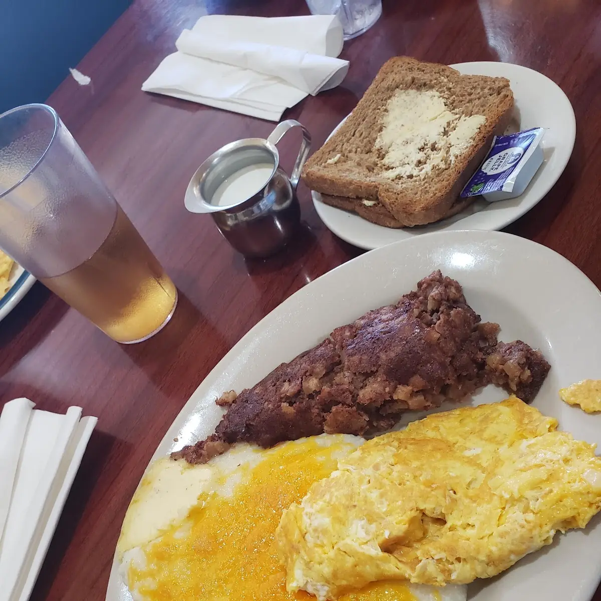 Corned Beef Hash and Scrambled Eggs