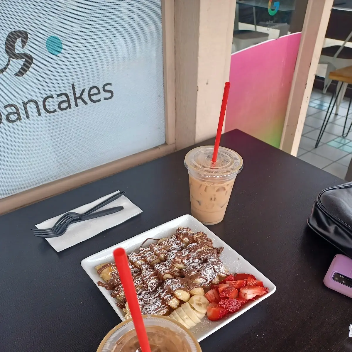 Mini Pancakes Nutella Banana