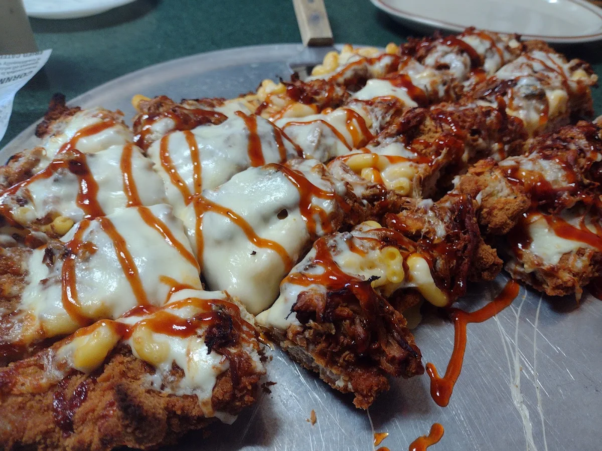 Mac and Cheese Pulled Pork Tenderloin Steak