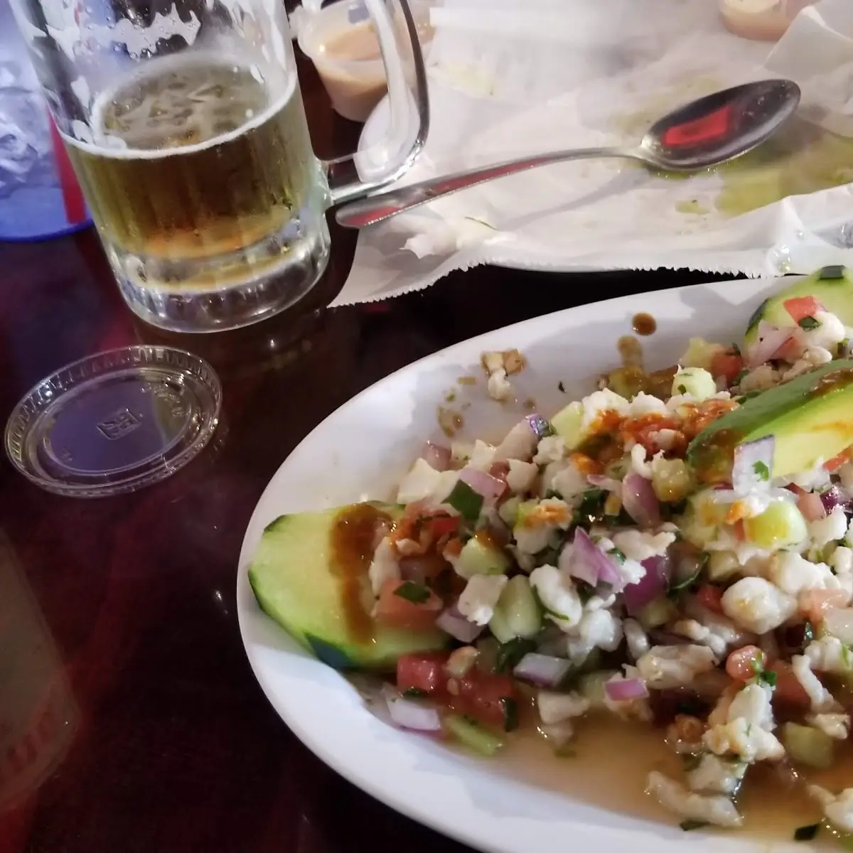 Tostadas De Ceviche Mixto
