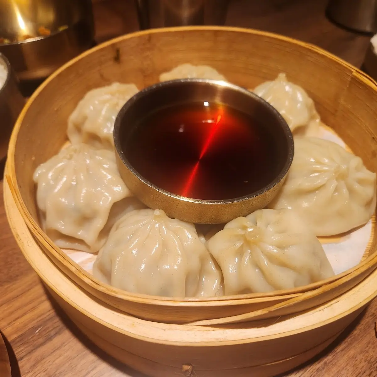 Steamed Dumplings with Dipping Sauce