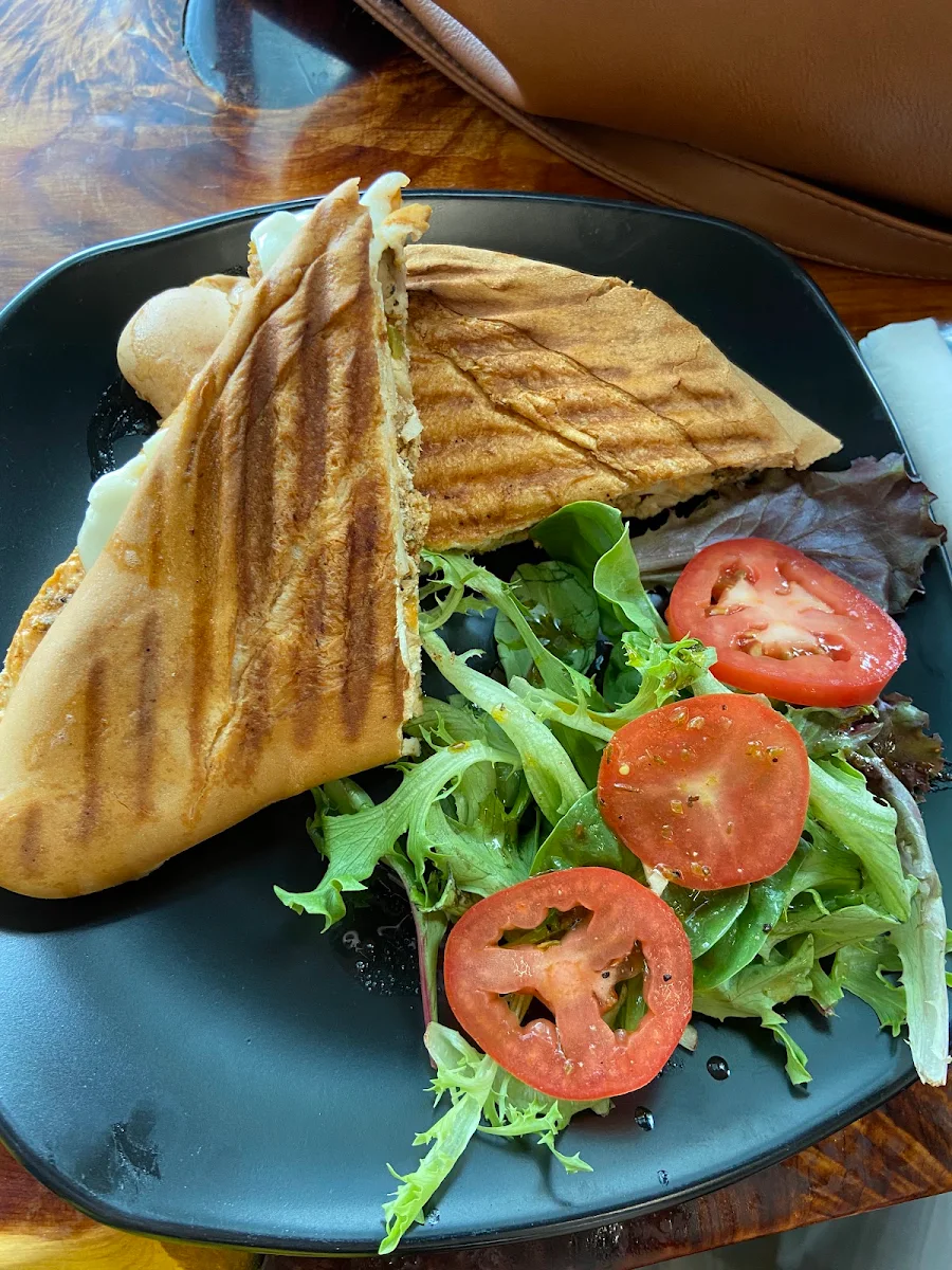 Chicken Panini with Side Salad