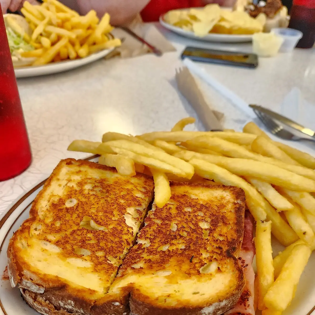 Grilled Ham and Cheese Sandwich