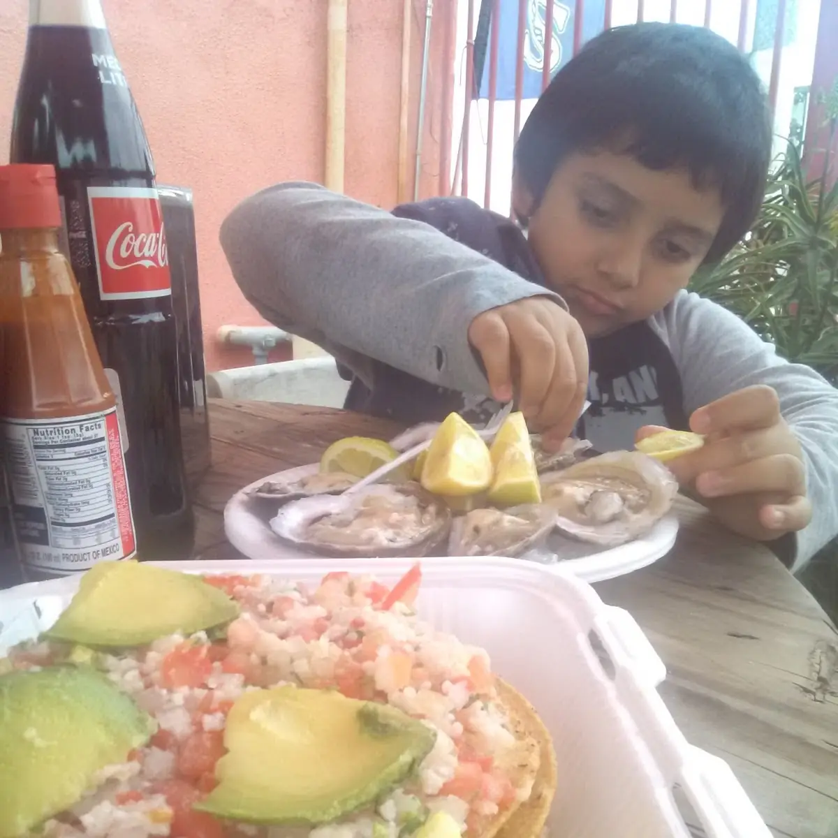 Tostada De Ceviche De Pescado with Oysters Rockefeller