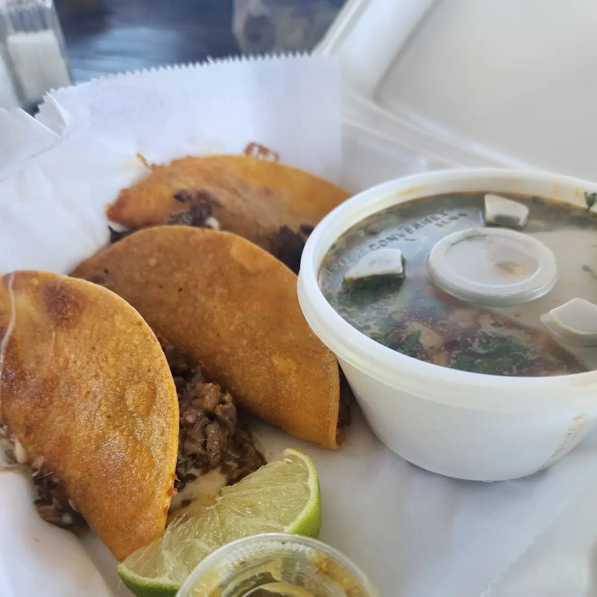 Birria Tacos with Consomé