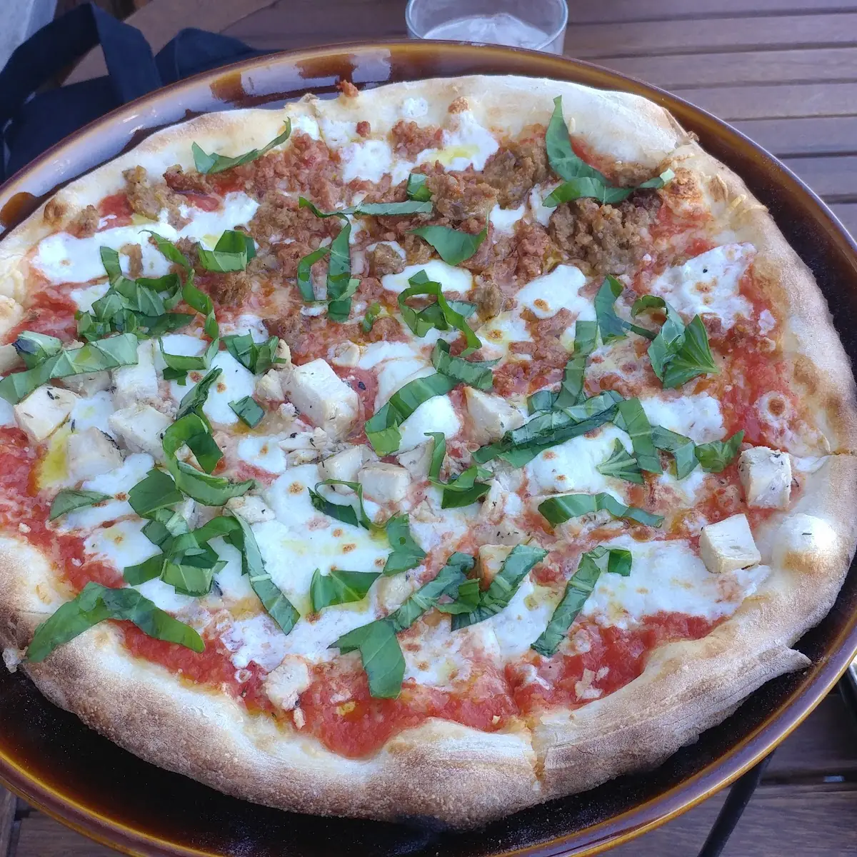 Chicken and Sausage Pizza