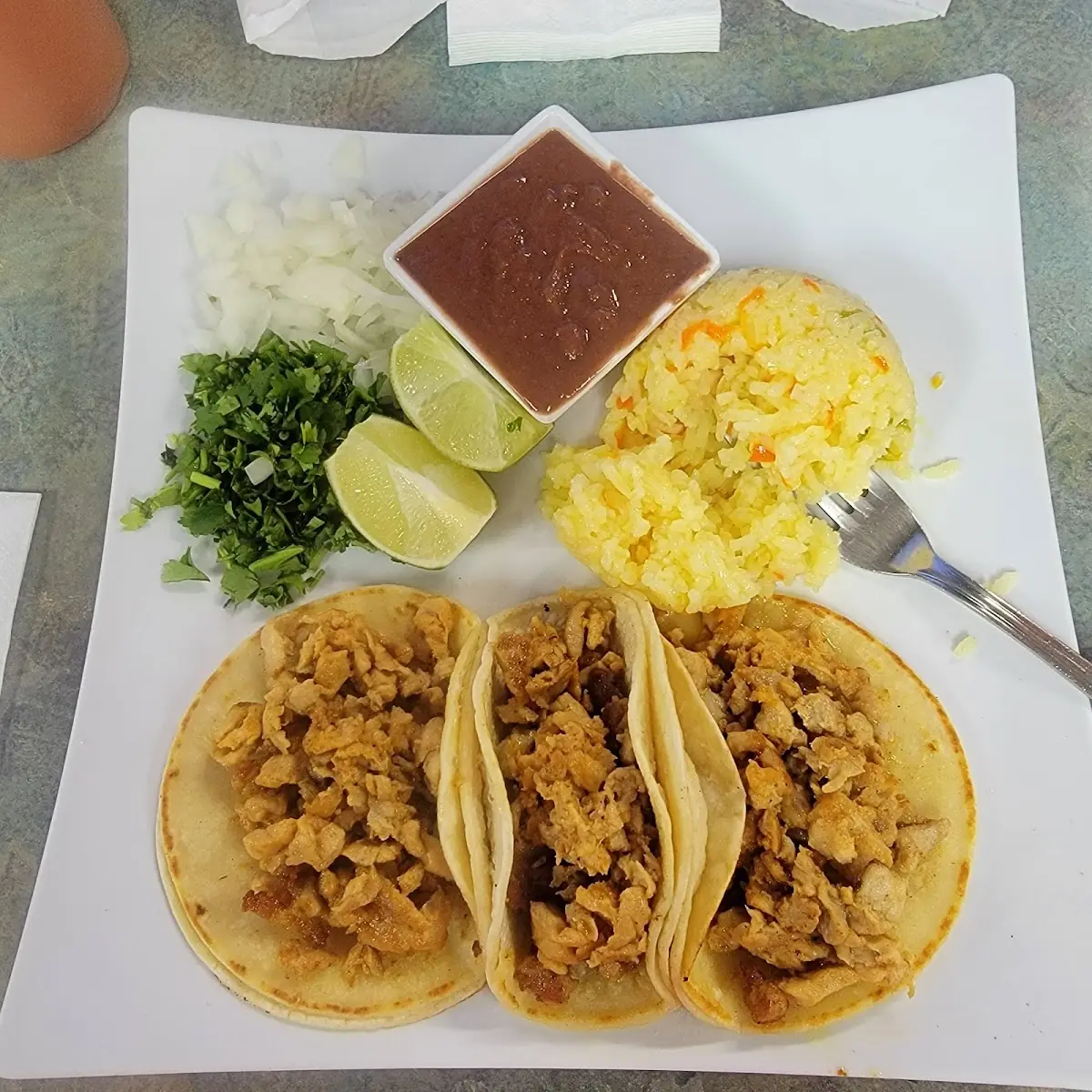 Fajita Street Tacos De Pollo