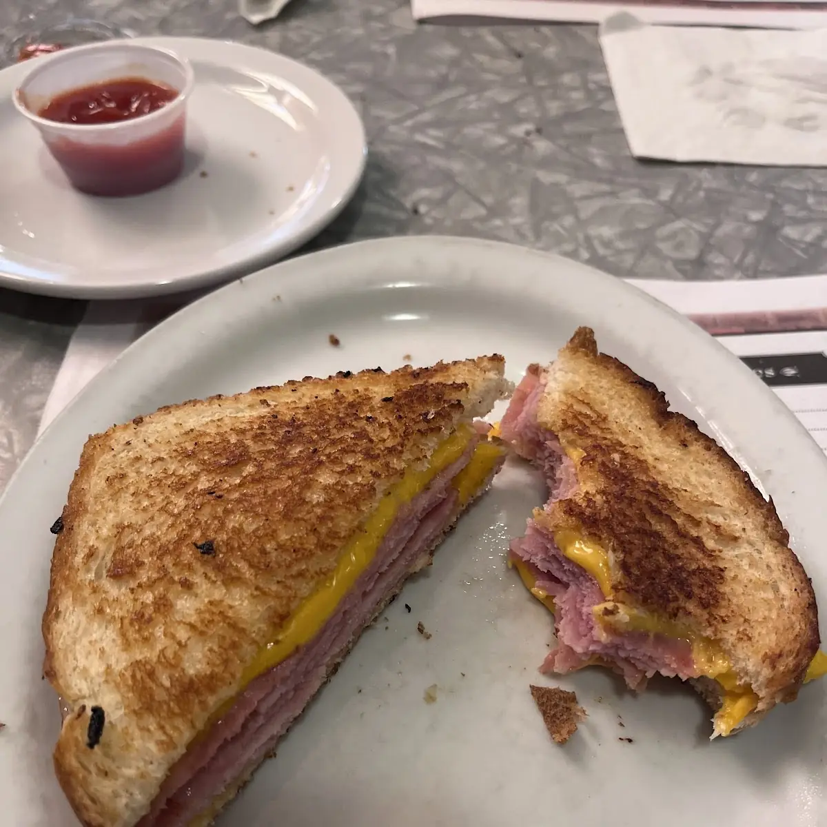 Grilled Ham and Cheese Sandwich
