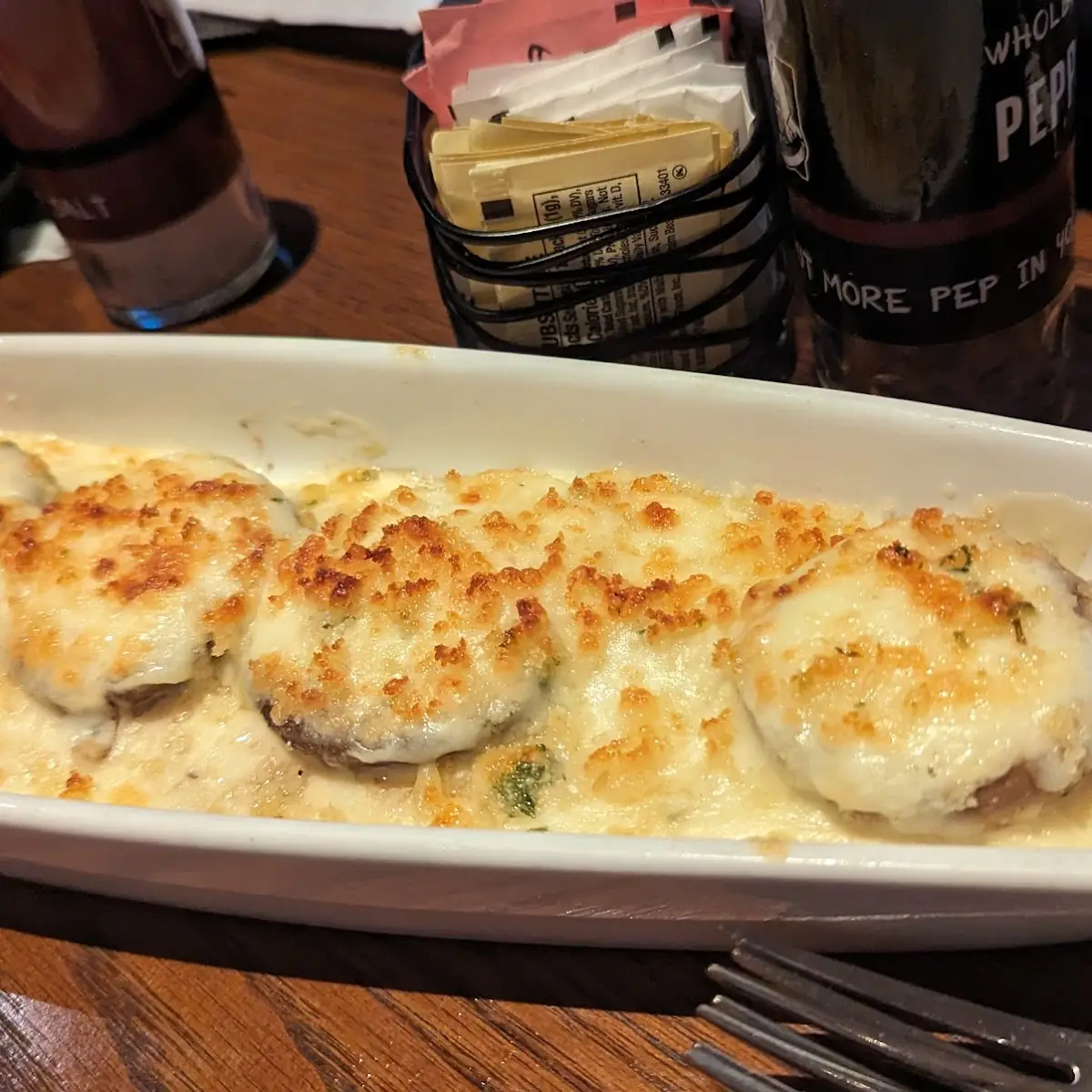White Cheddar Stuffed Mushrooms