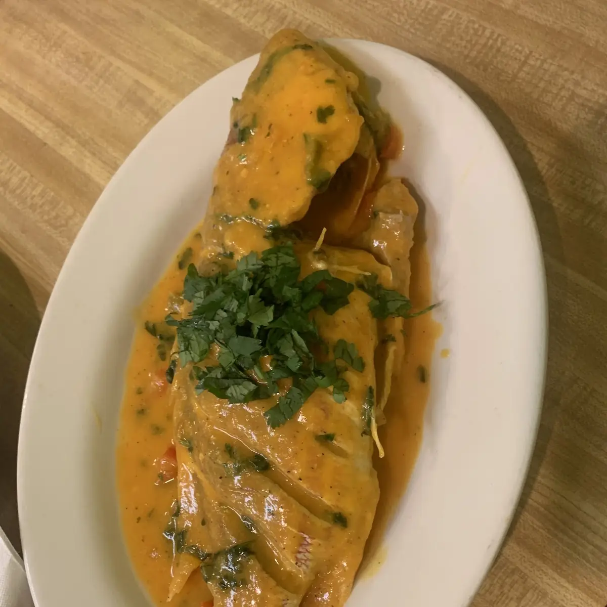 Red Snapper in Garlic Sauce