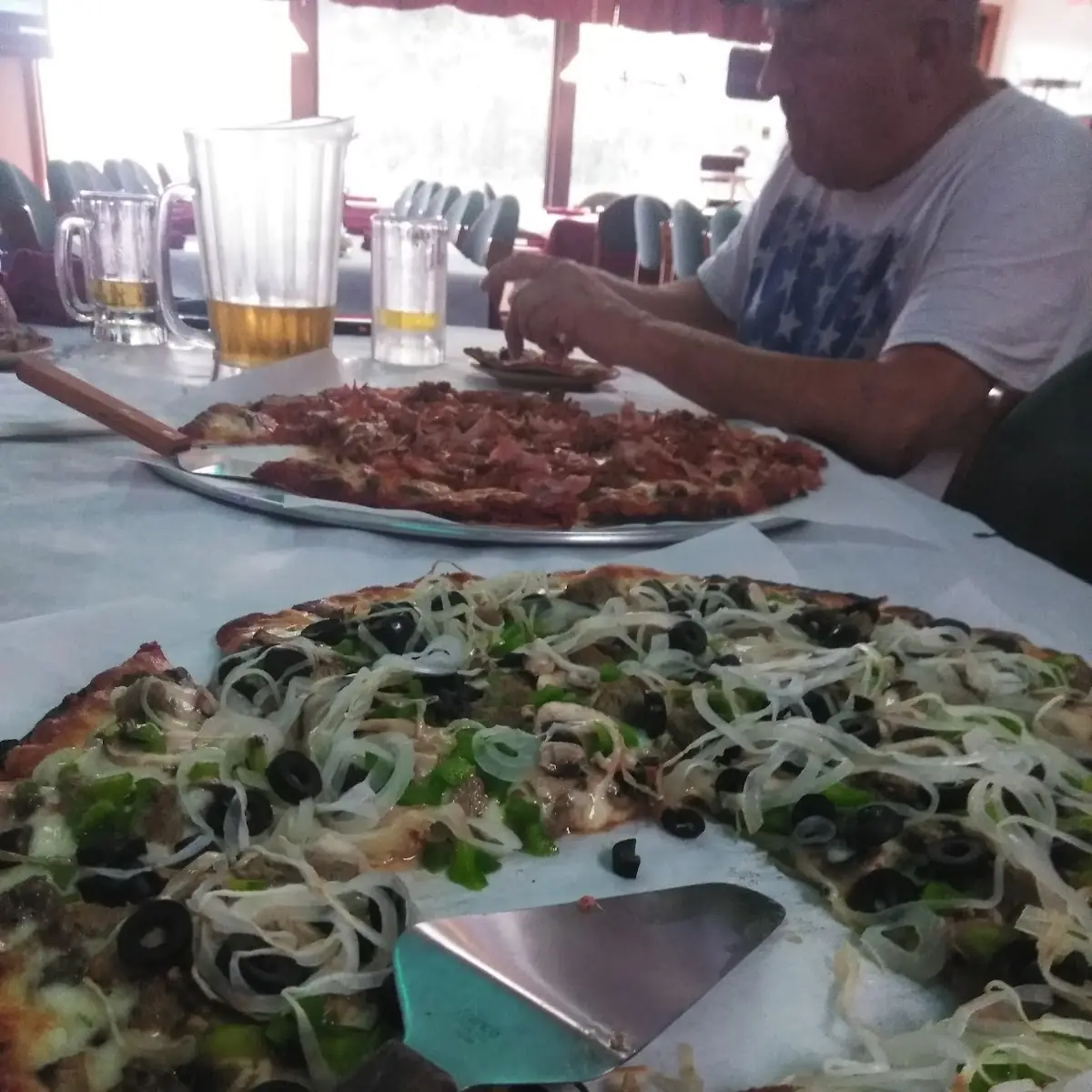 Starlight Special and Meat Lovers Pizza