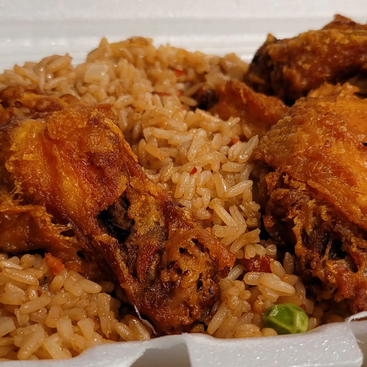 Chicken Wings with Pork Fried Rice