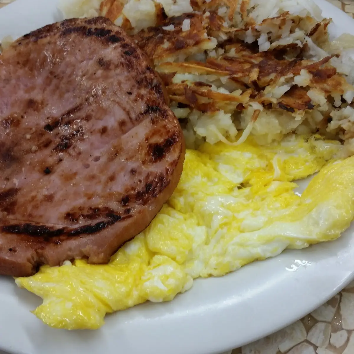 Thick Sliced Ham and Eggs