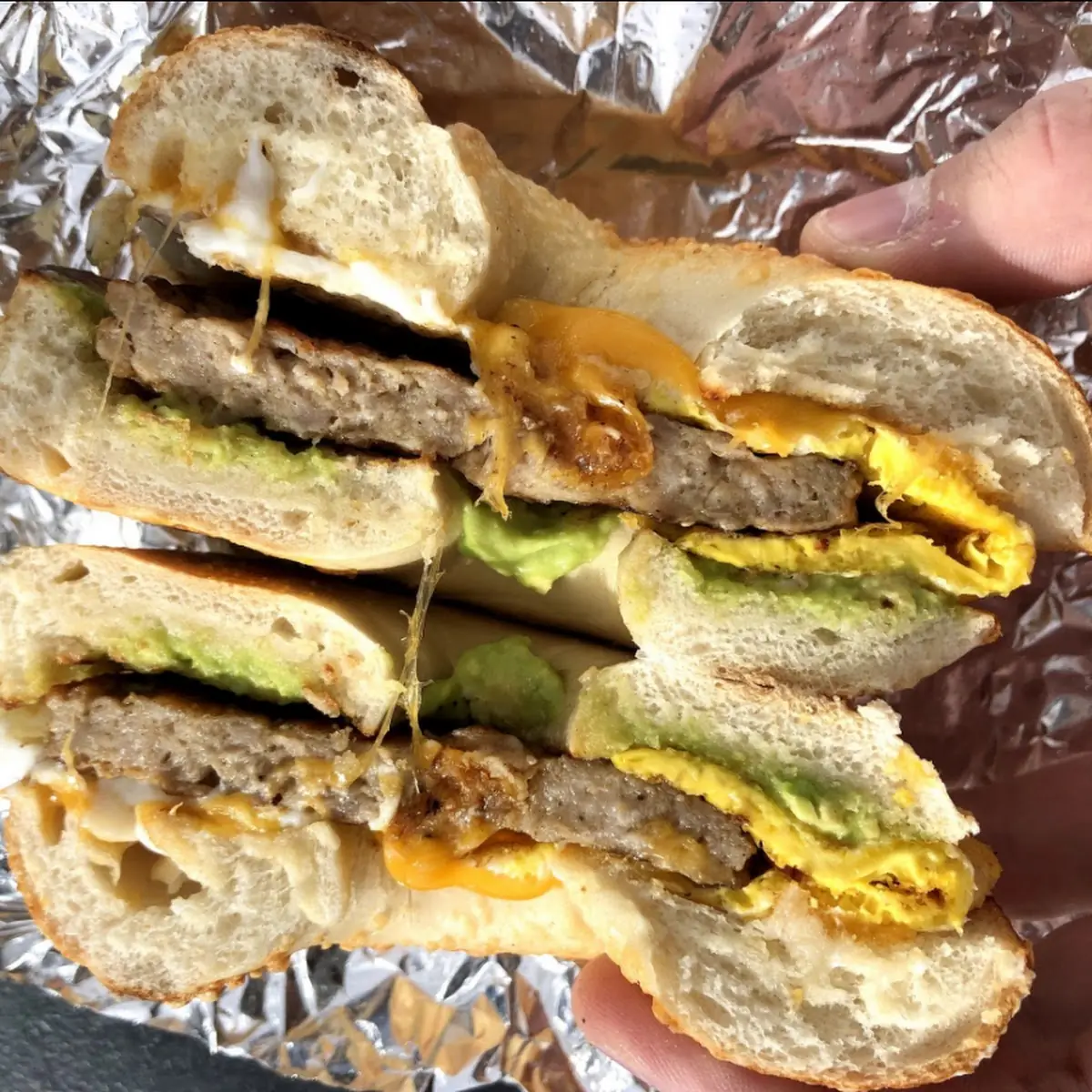 Sausage Egg and Cheese with Avocado