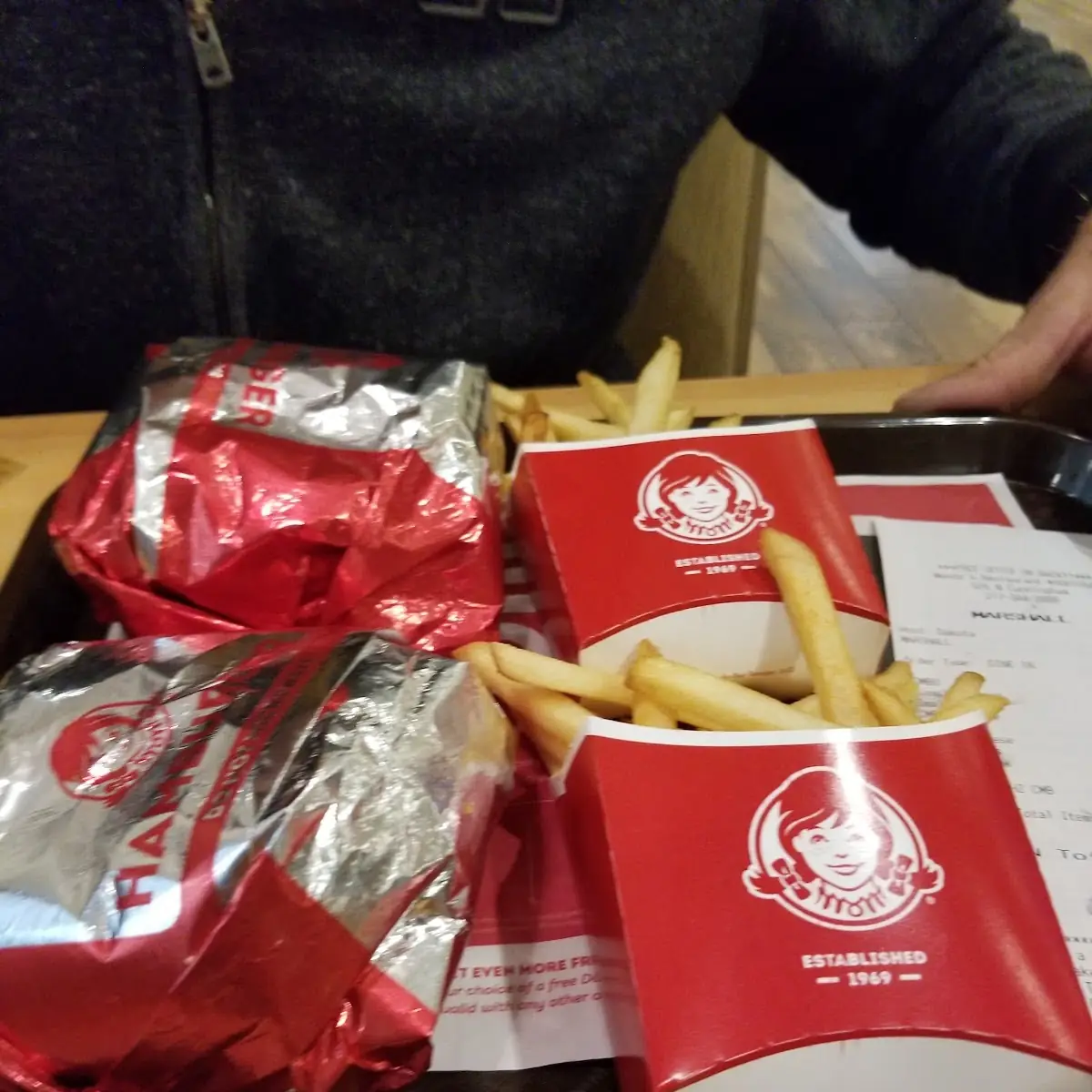 Cheese Burger and Fries