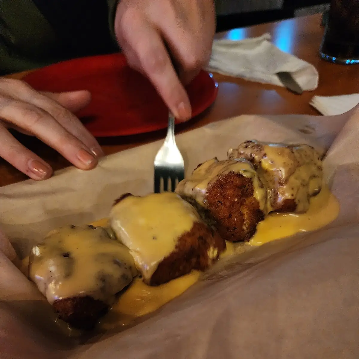 Soggy Mac and Cheese Bites