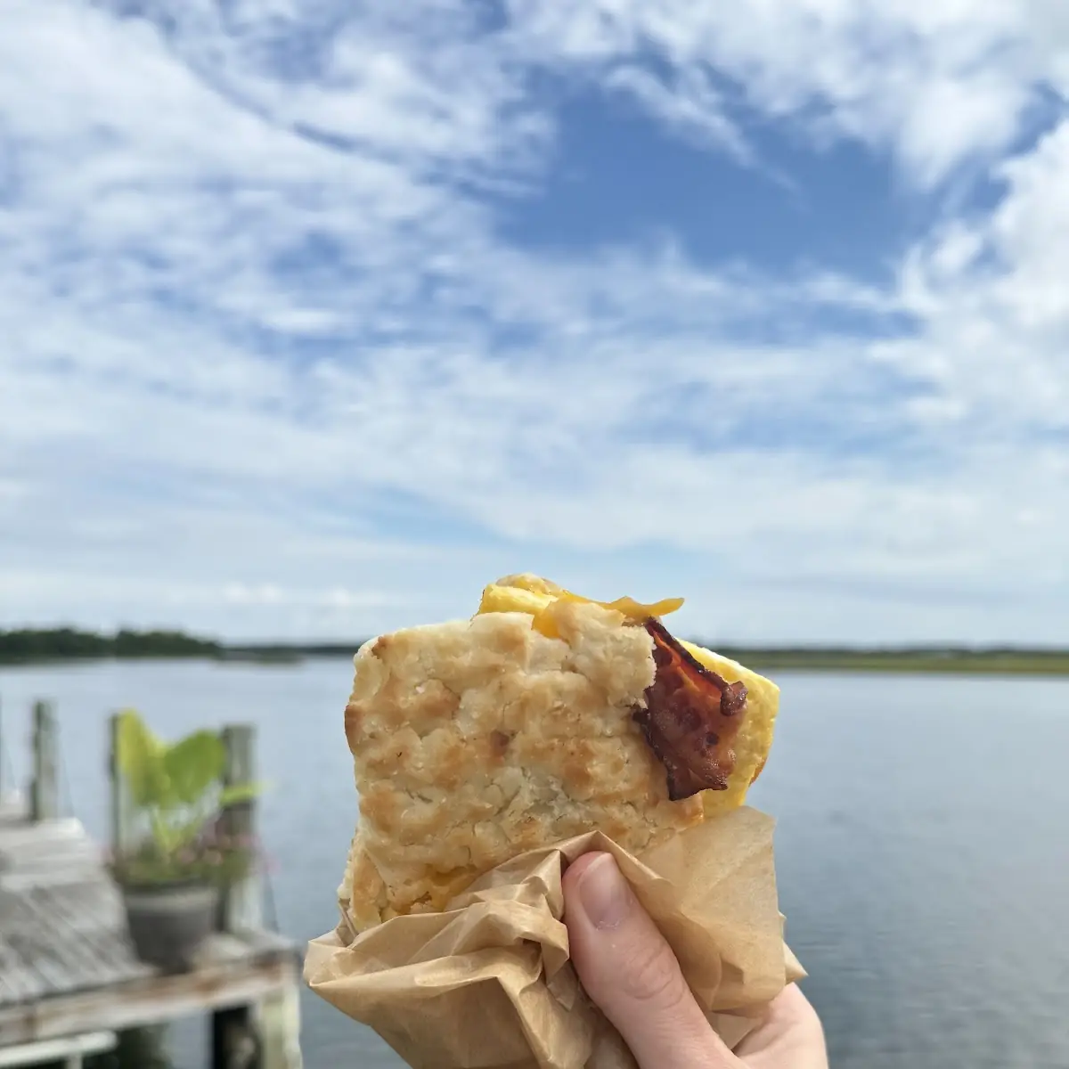 Bacon Egg Cheese Biscuit Sandwich