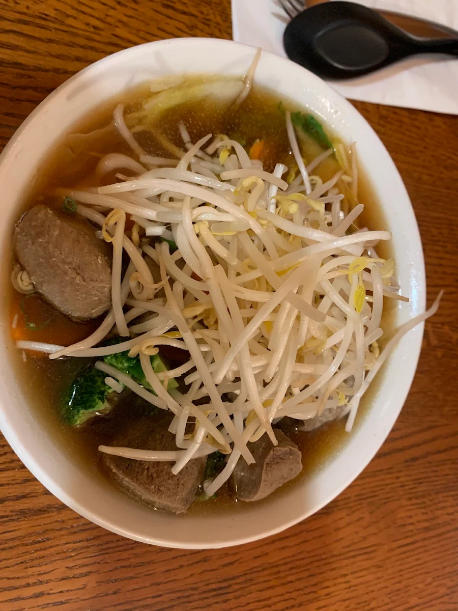 Roof Meathall Noodle Soup, Mad Mango Cafe