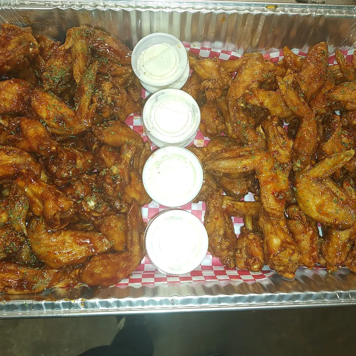 Chicken Wings & Shrimp